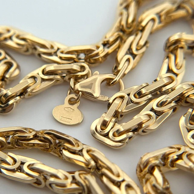Necklace - 18 kt. Yellow gold - Bizantina - 60 cm