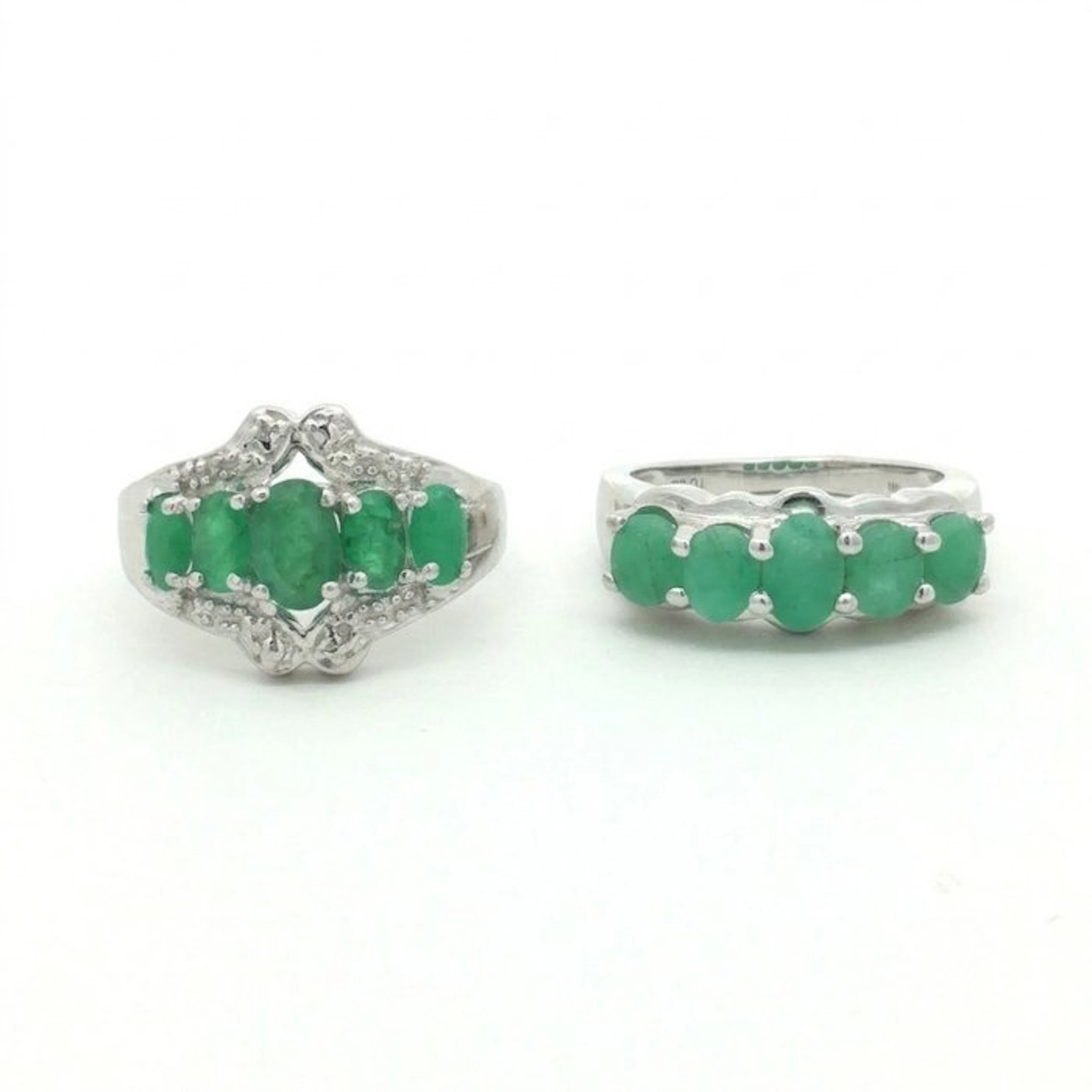 No reserve price - 2 piece jewellery set Silver - 2.80ct