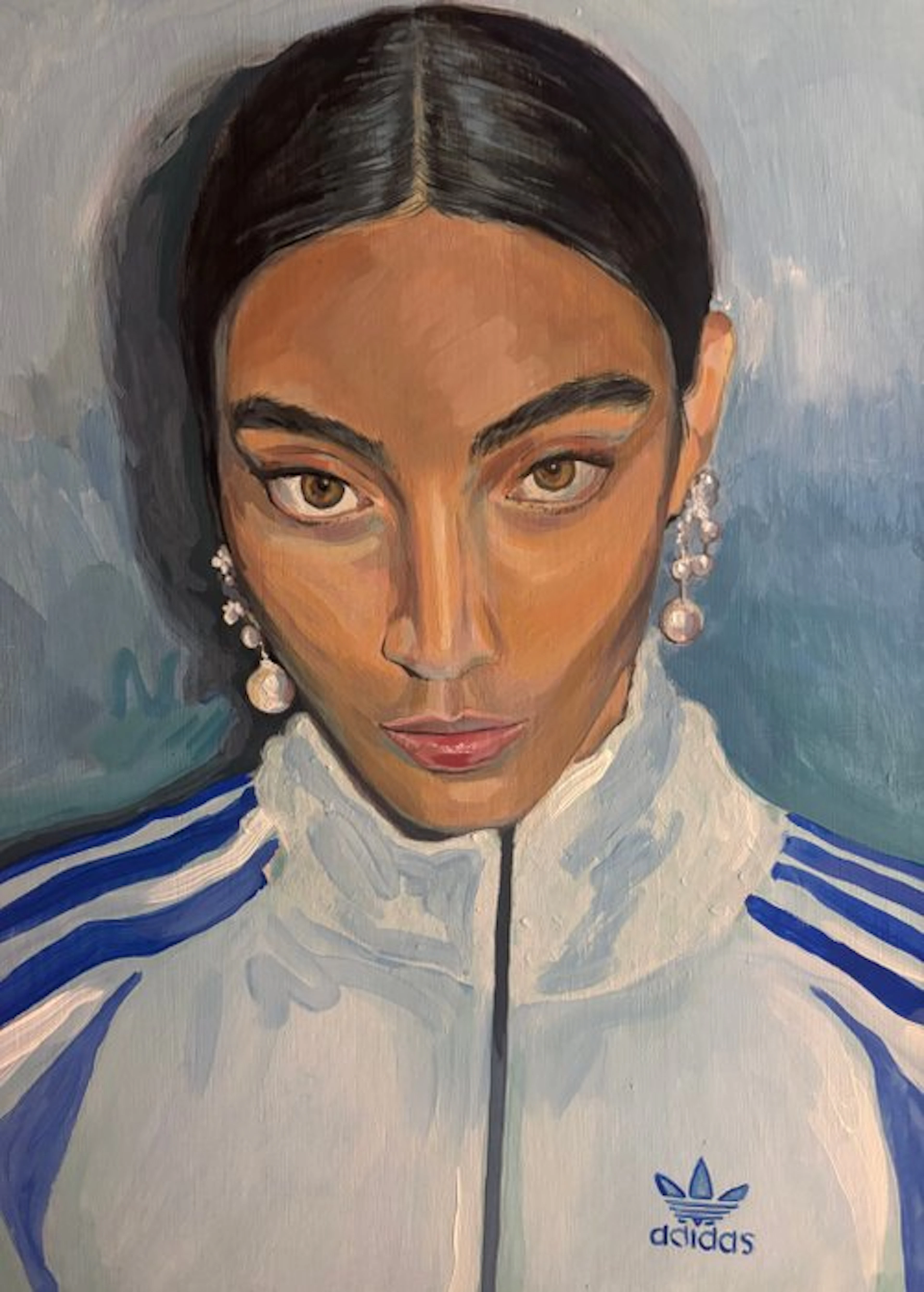 Antonio Valenzuela - Adidas Glam - Acrilic on wood