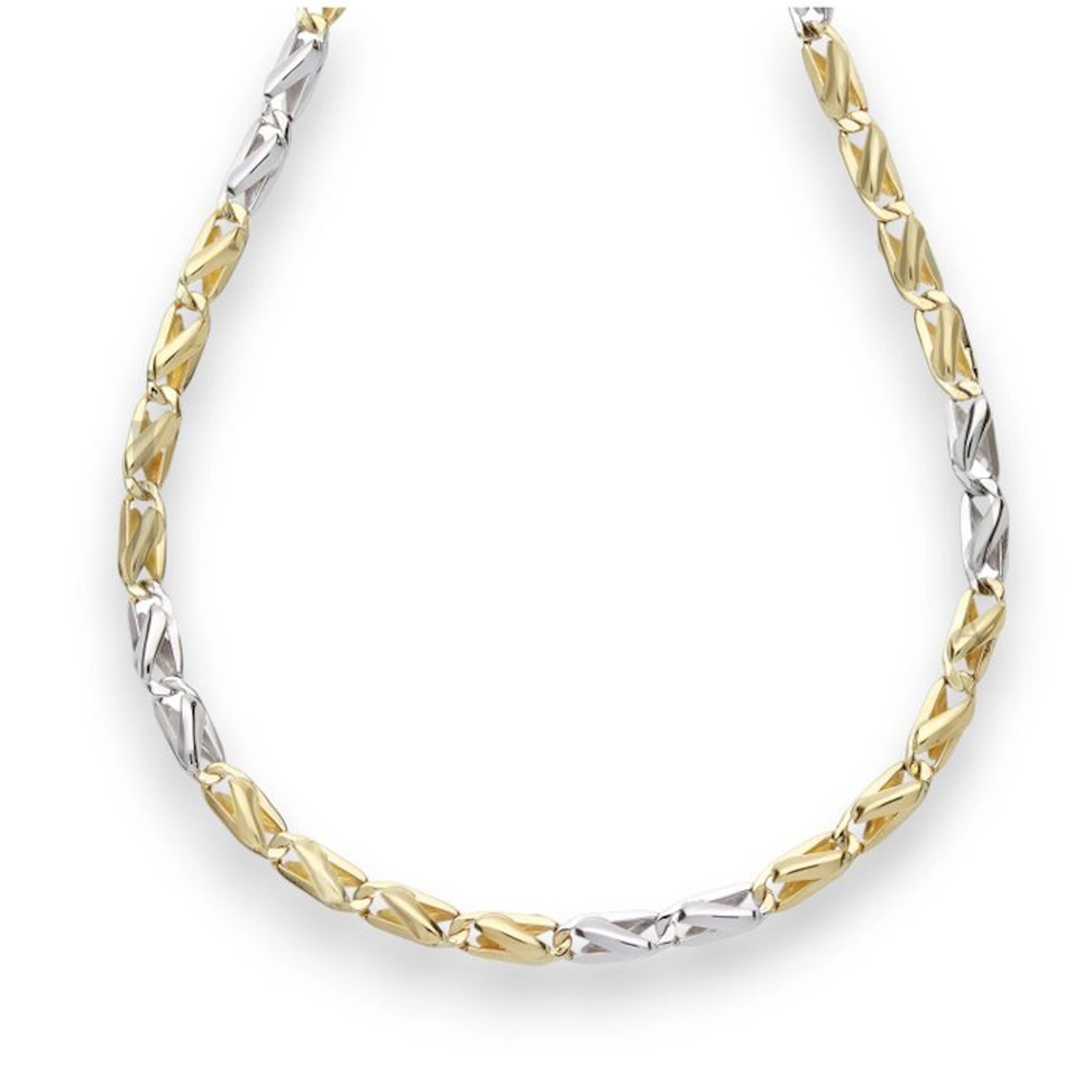 Necklace - 18 kt. Yellow gold, White gold - 18k necklace, 60 cm, 11.7 g