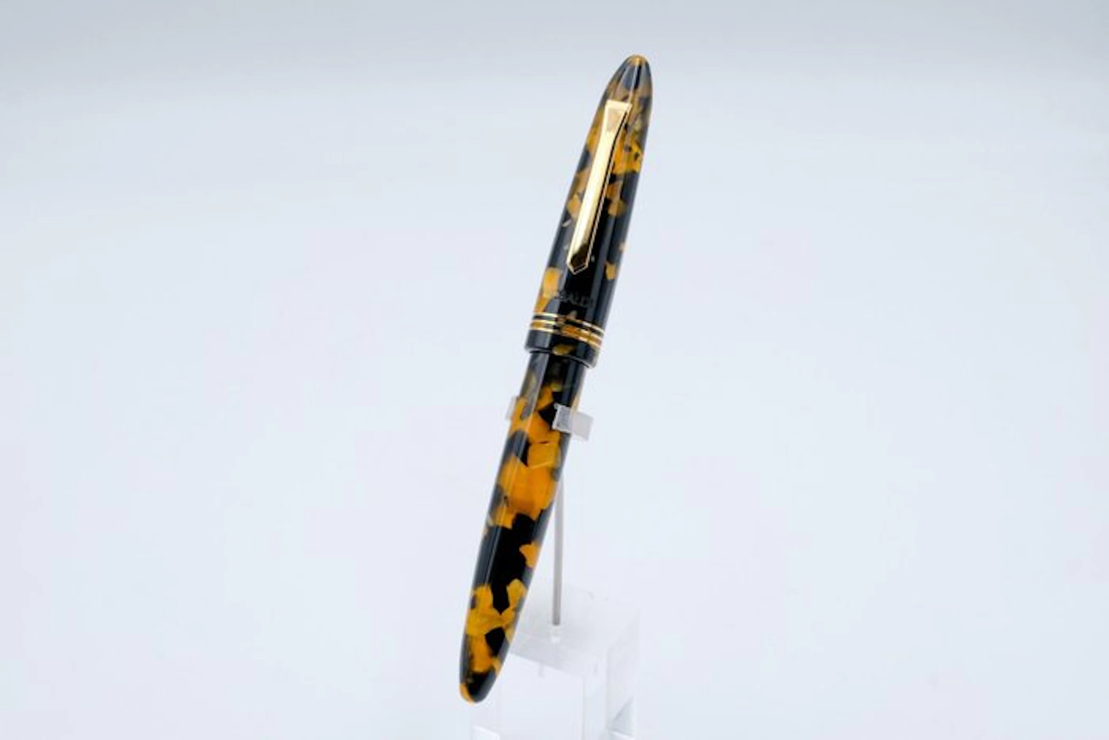 Tibaldi - Bononia - Leopard - Gold Plated Trims - (TBLEOR2) - Roller ball pen