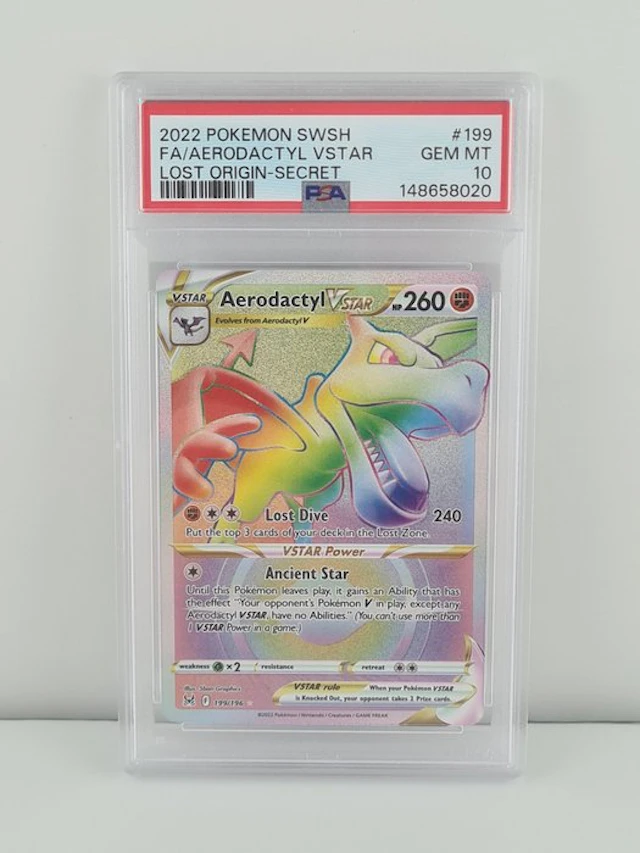 Pokémon - 1 Graded card - Pokémon - Aerodactyl 199/196 Full art