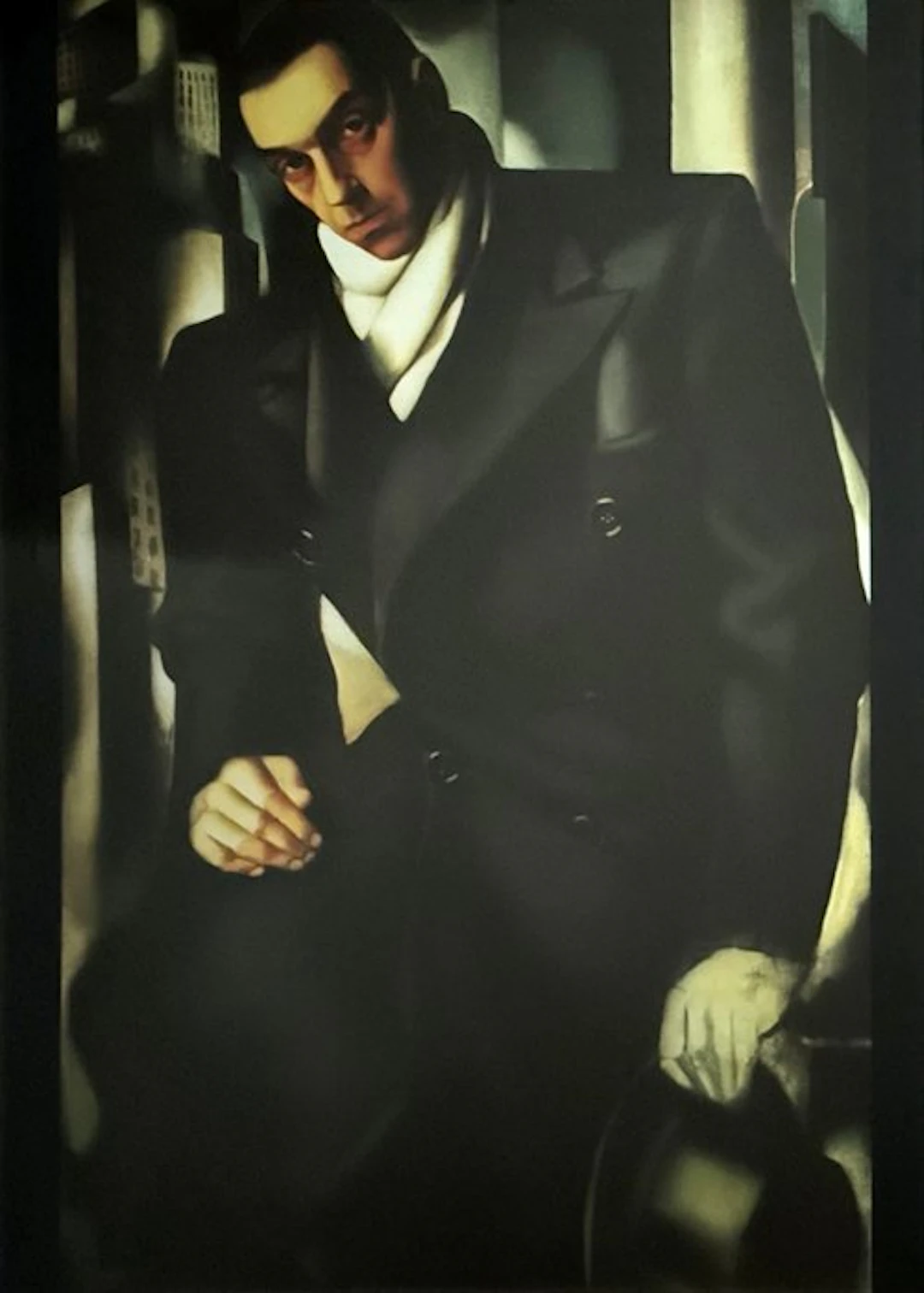 Tamara de Lempicka - “Man with a Hat (Tamara's first husband), 1928.