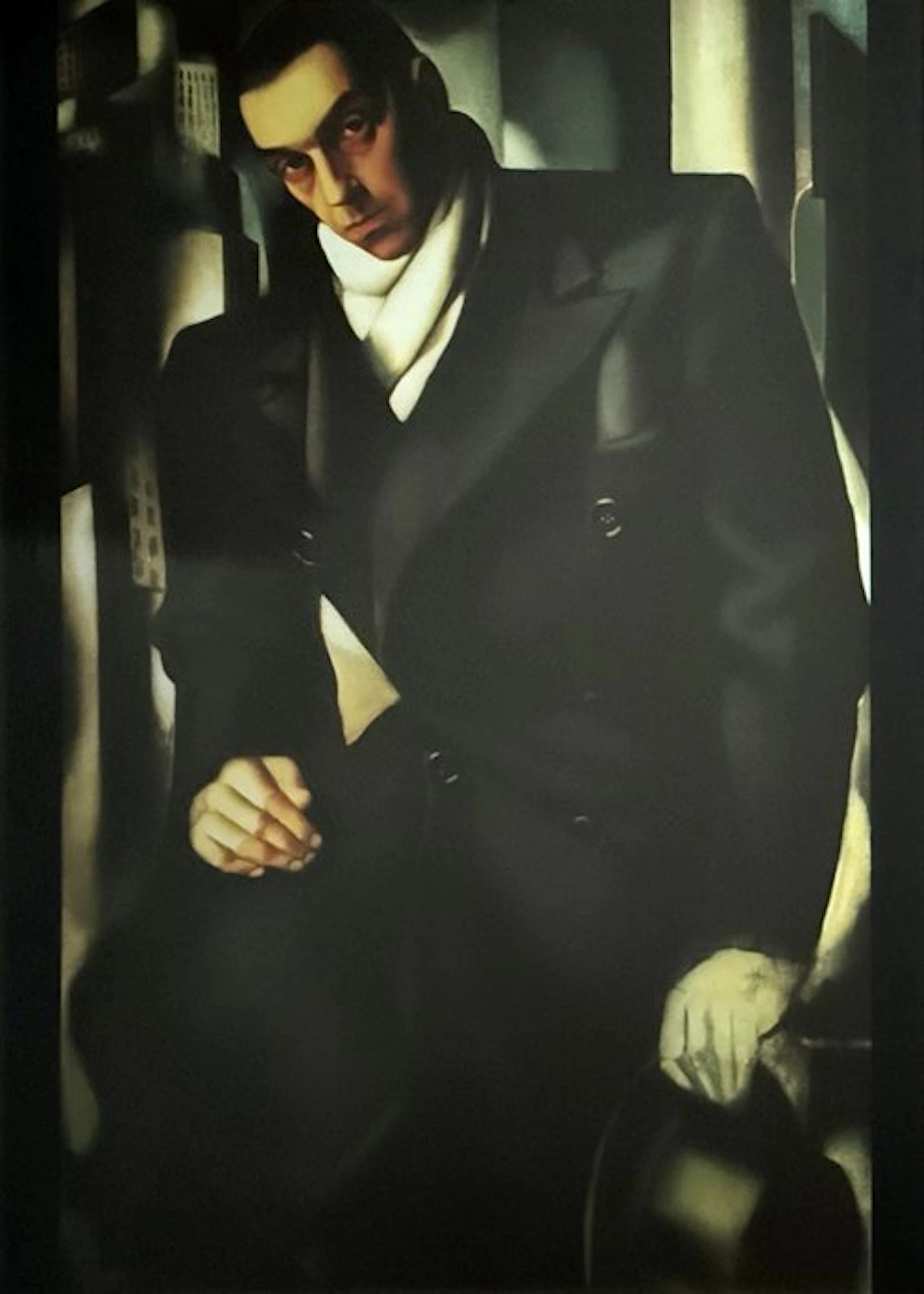 Tamara de Lempicka - “Man with a Hat (Tamara's first husband), 1928.