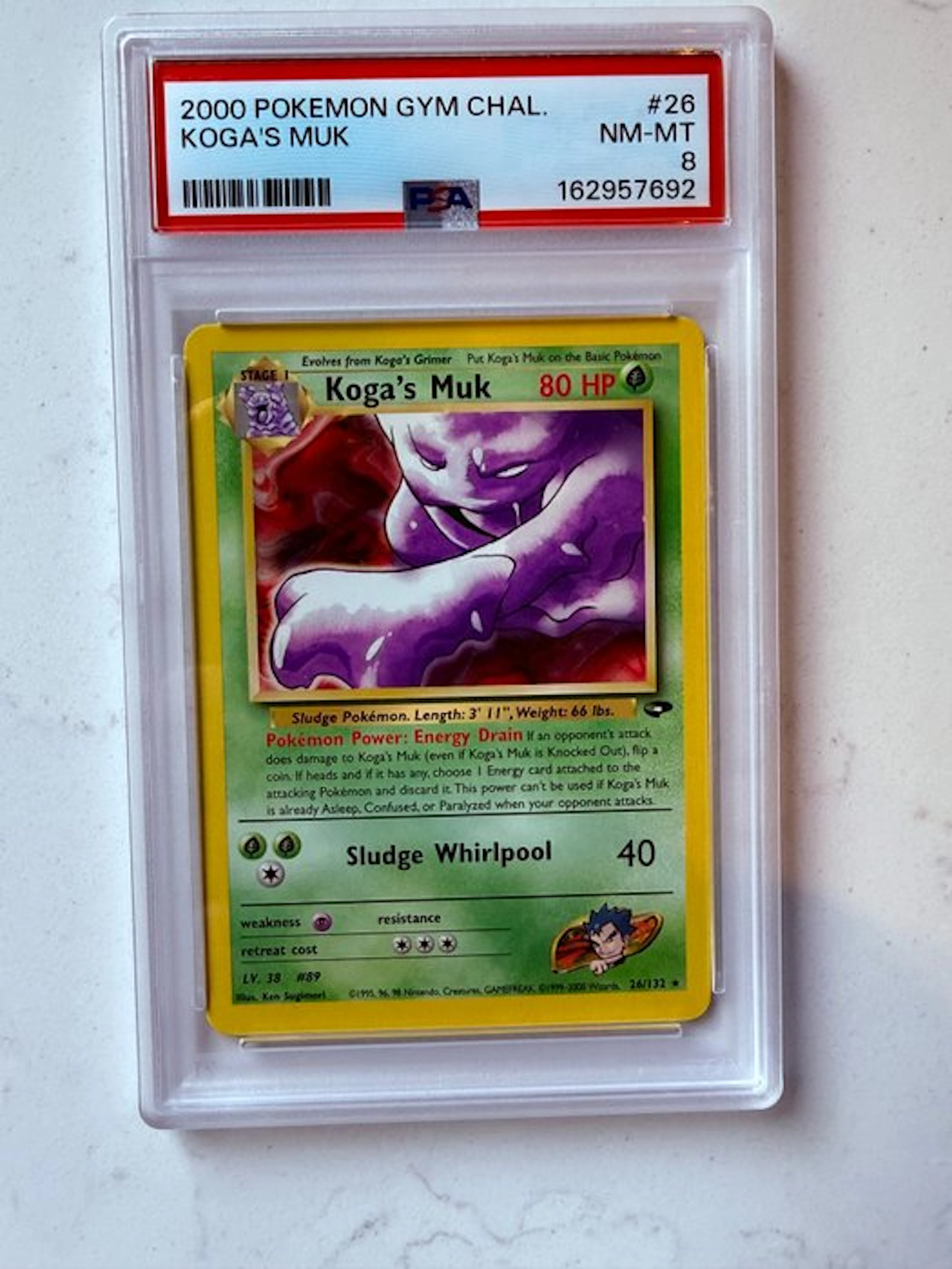 Pokémon - 1 Graded card - Koga's Muk 24/132 - PSA 8 - Various sets