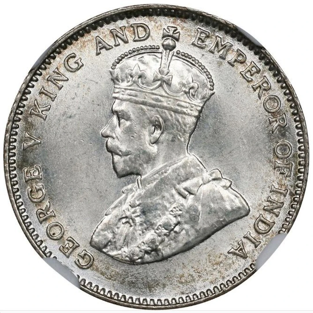 Straits Settlements. George V. 10 Cents 1927 - NGC MS64