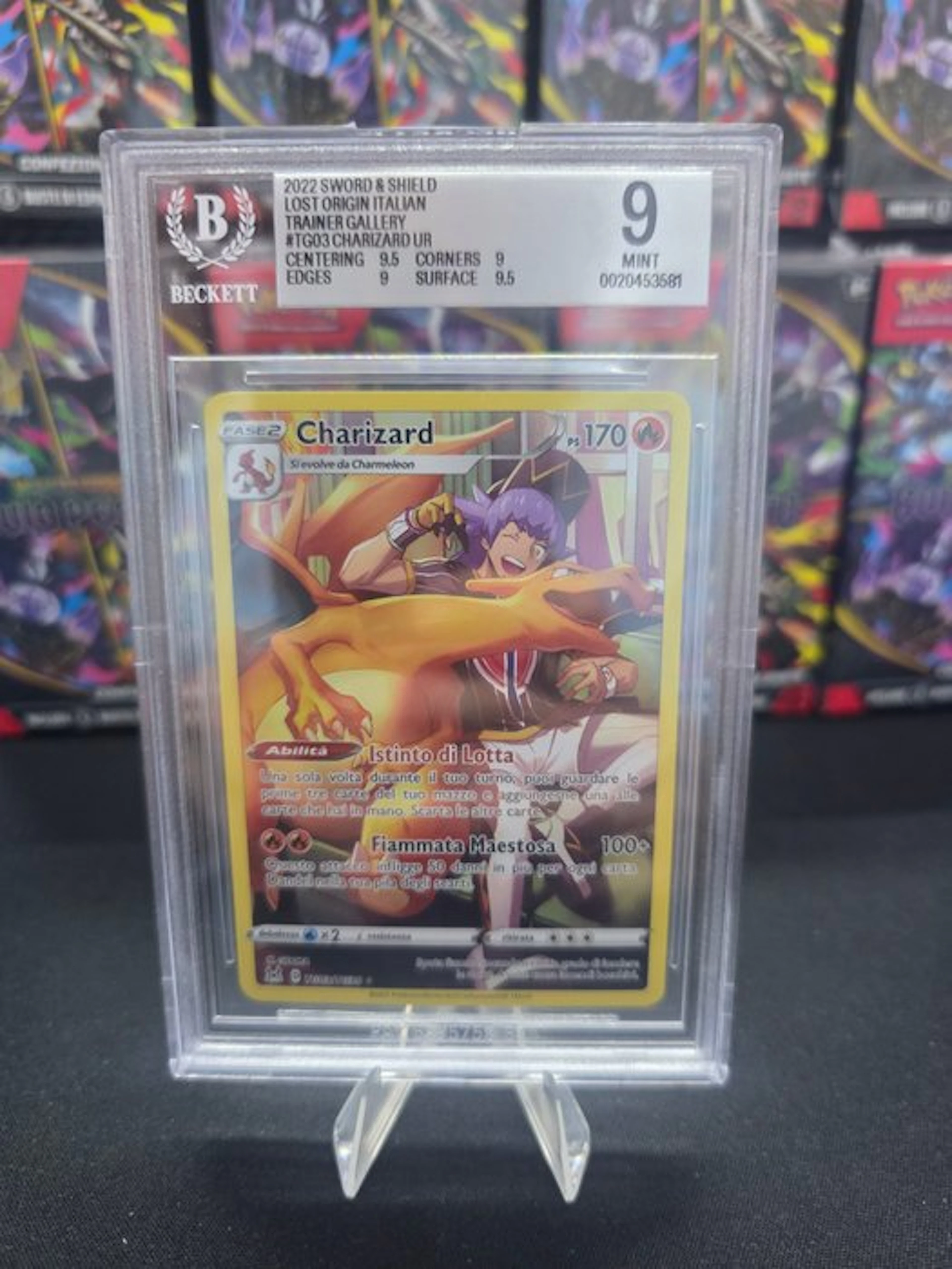 Pokémon - 1 Graded card - Charizard TG03 Full art