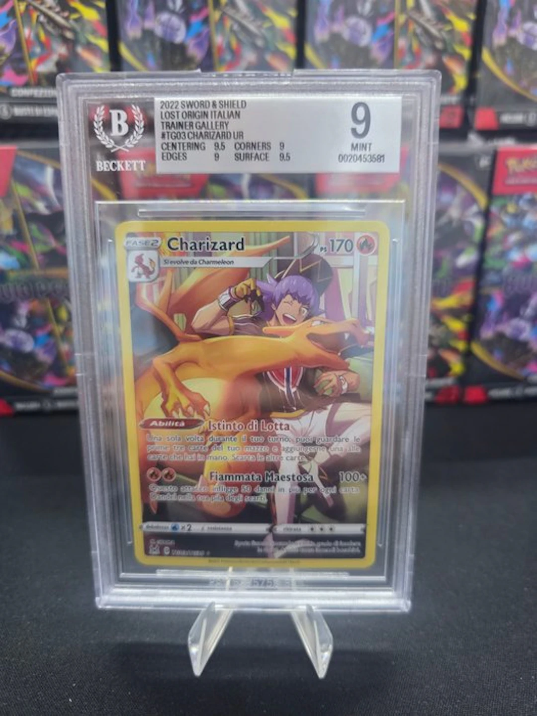 Pokémon - 1 Graded card - Charizard TG03 Full art