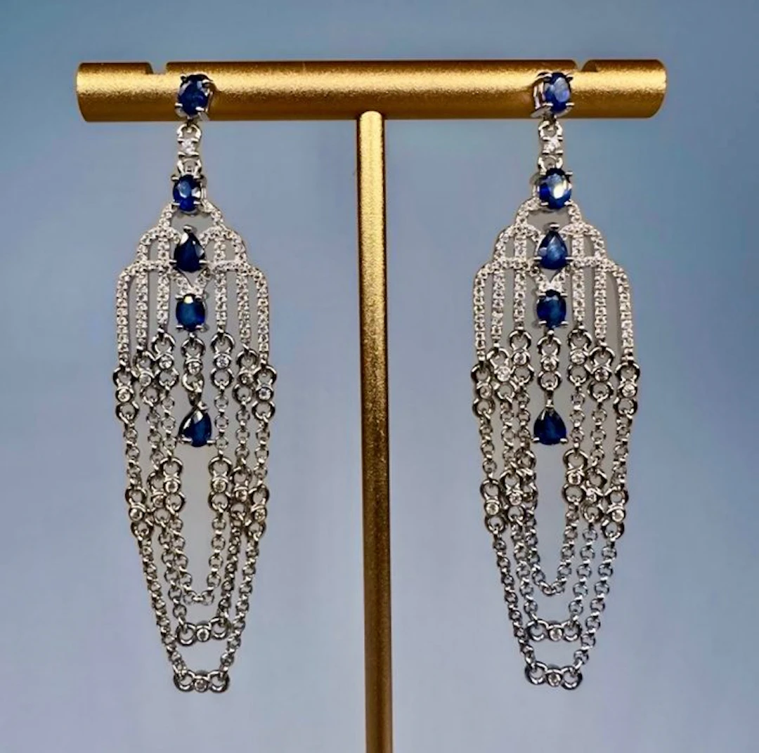 No reserve price - Earrings 925 Sterling Silver Earrings...