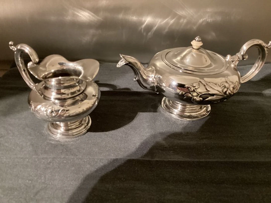 Tea service (2) - .813 silver, .833 silver - Silver Tea Set