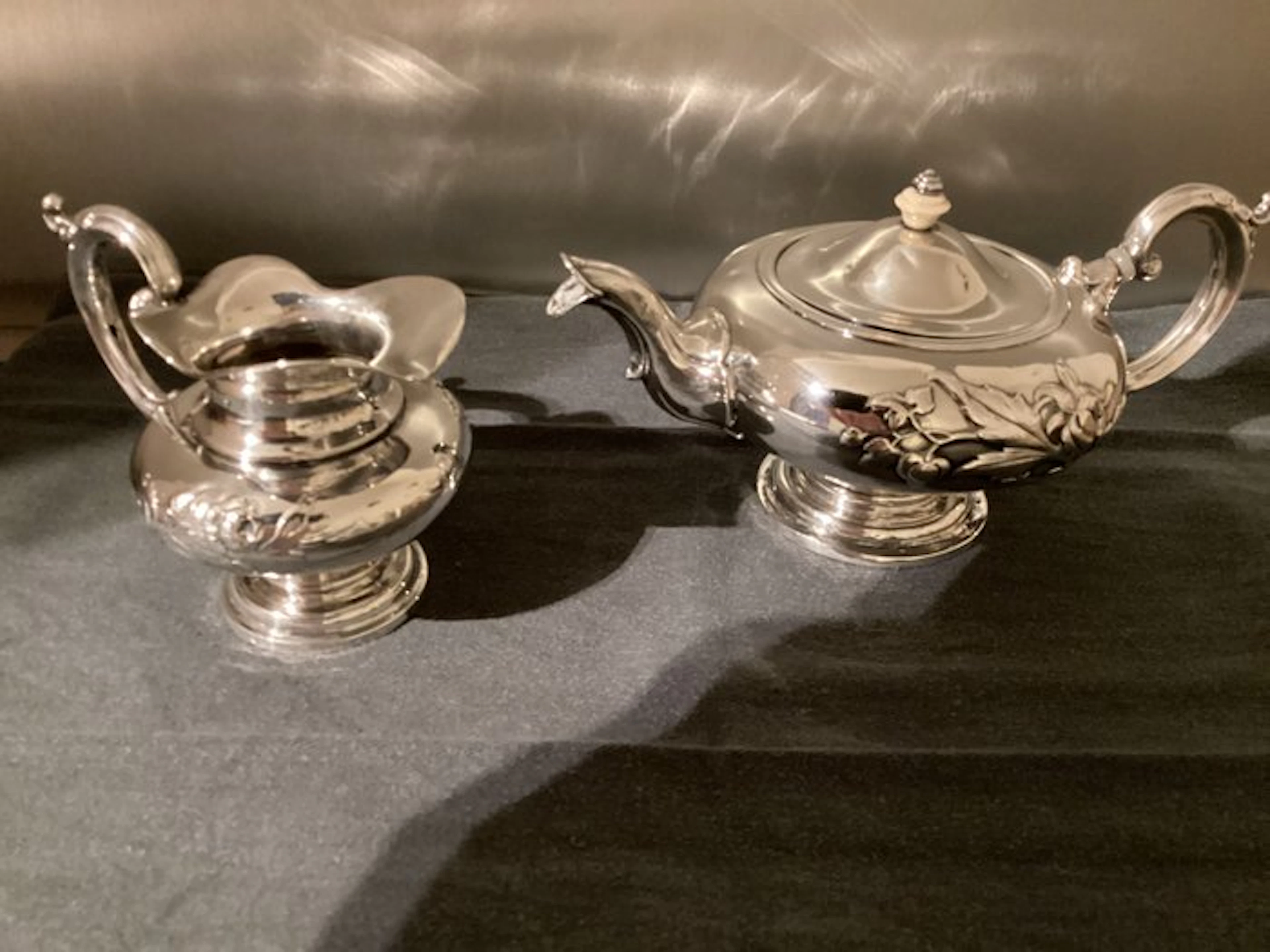 Tea service (2) - .813 silver, .833 silver - Silver Tea Set