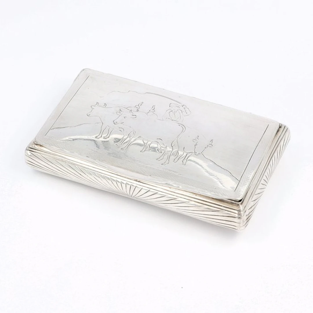 Frederik van Baaren (1855) - Tobacco box - .833 silver