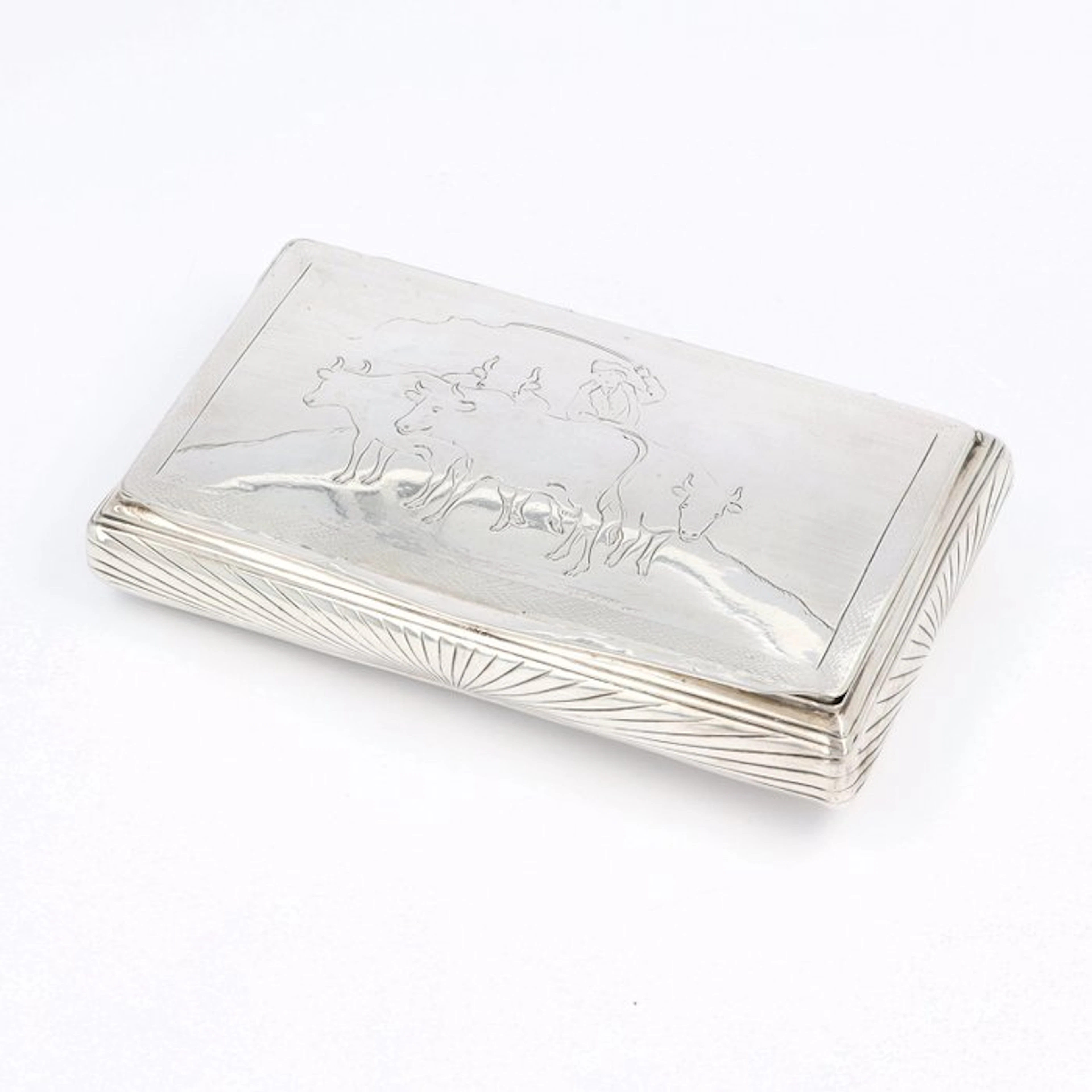 Frederik van Baaren (1855) - Tobacco box - .833 silver