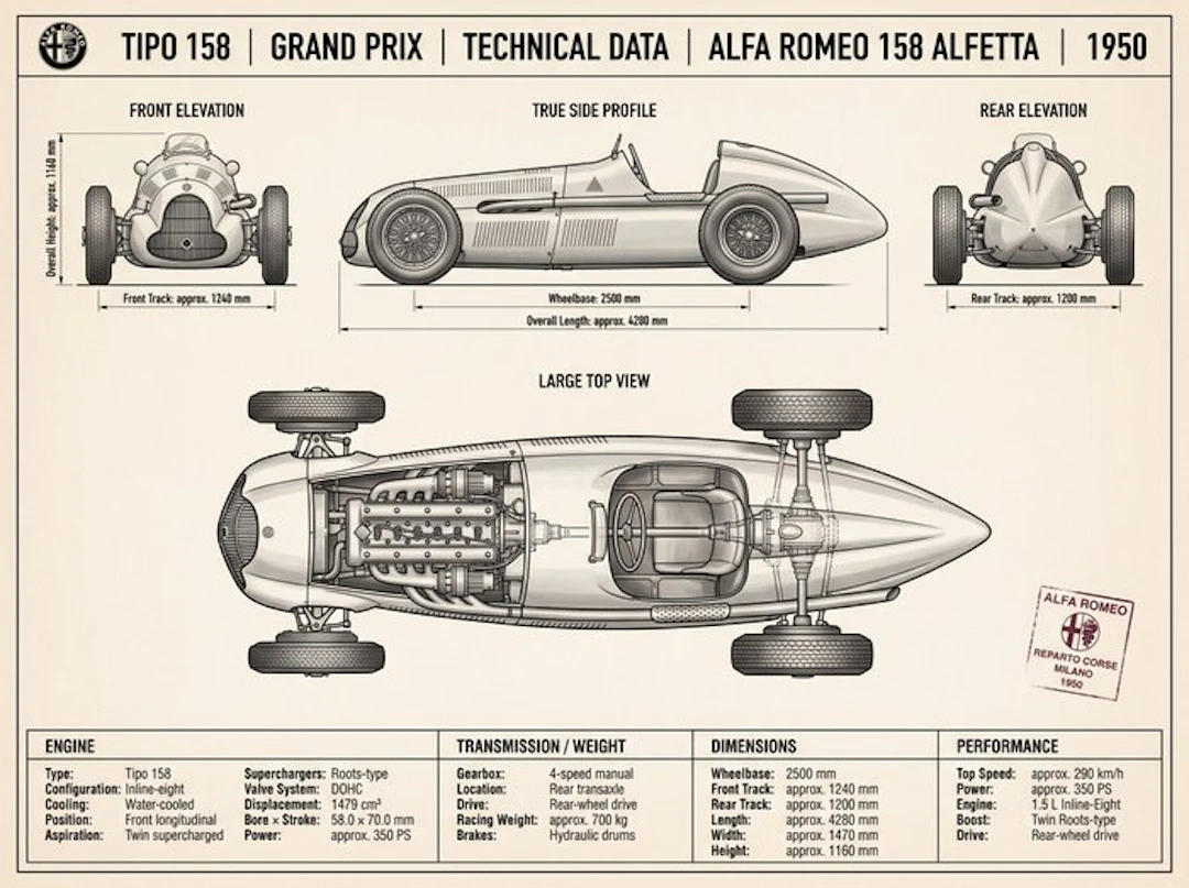 Shmidt.Art - Alfa Romeo - Tipo 158 - 1950s