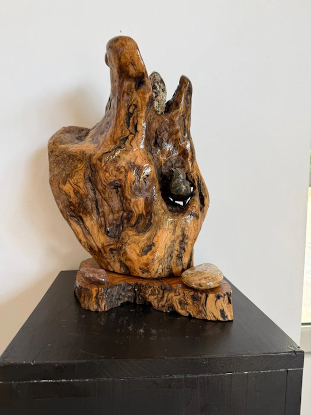 Carving, le veilleur - 40 cm - Olive
