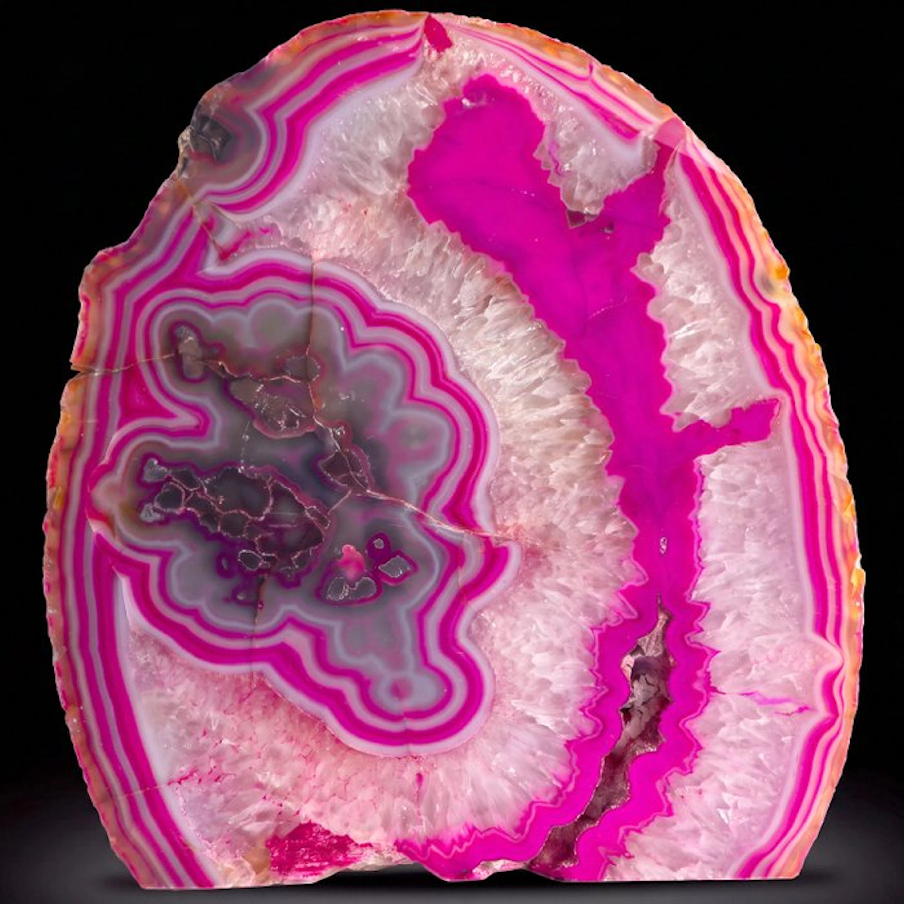 XL Pink Agate - 26x23x14 cm - Geode- 7 kg
