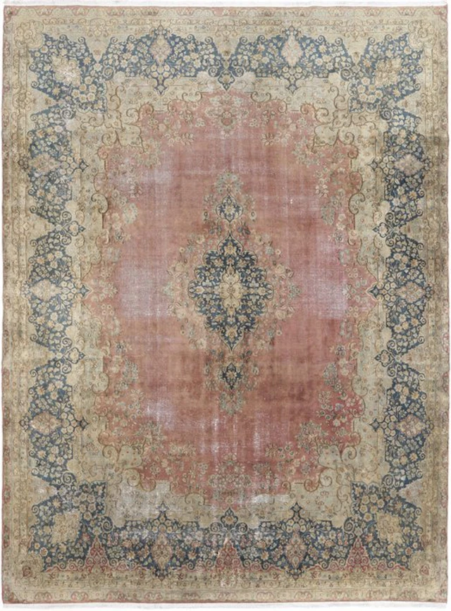 Designer Modern Vintage Art Rug - Carpet - 395 cm - 290 cm - Modern Deco Art