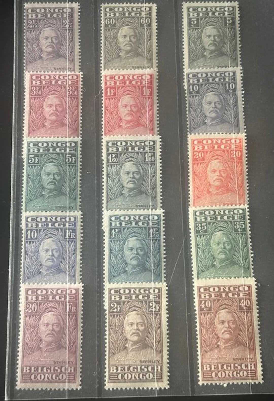 Belgian Congo 1928/1931 - Complete series 'Explorer...