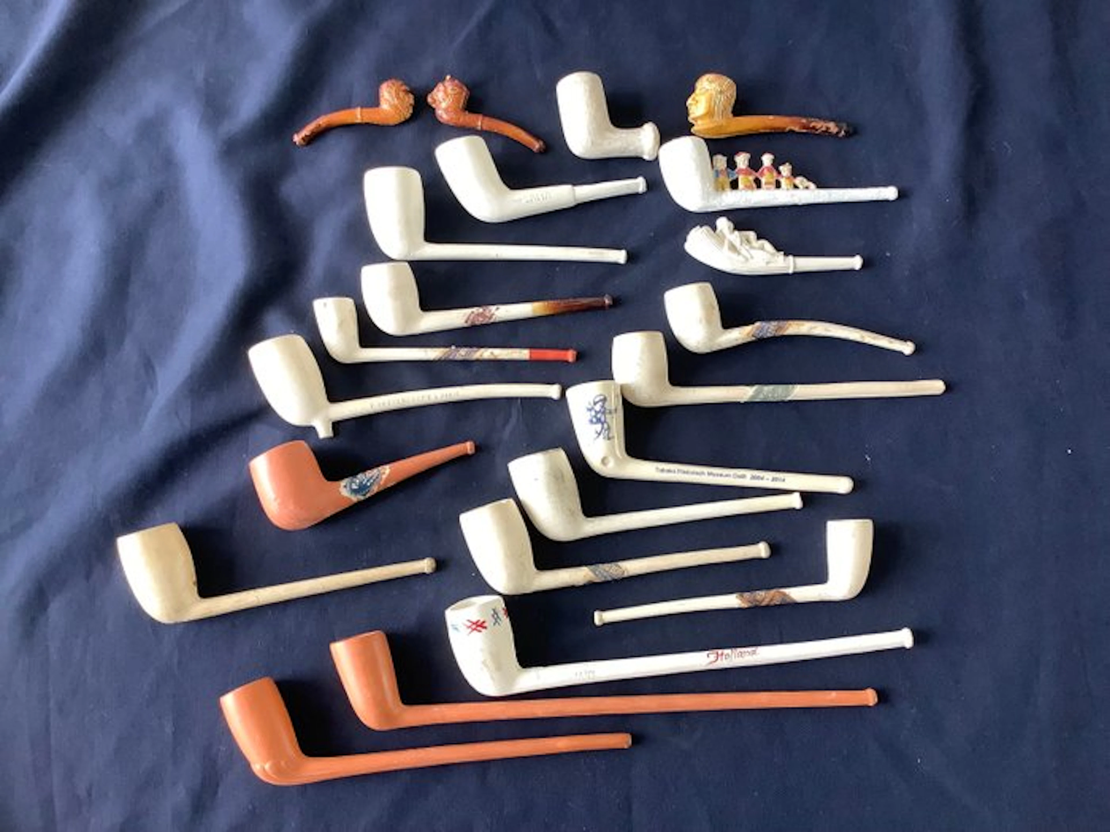 Collectie pijpen - Kleipijpen - No reserve price - Pipe - Earthenware - (22)