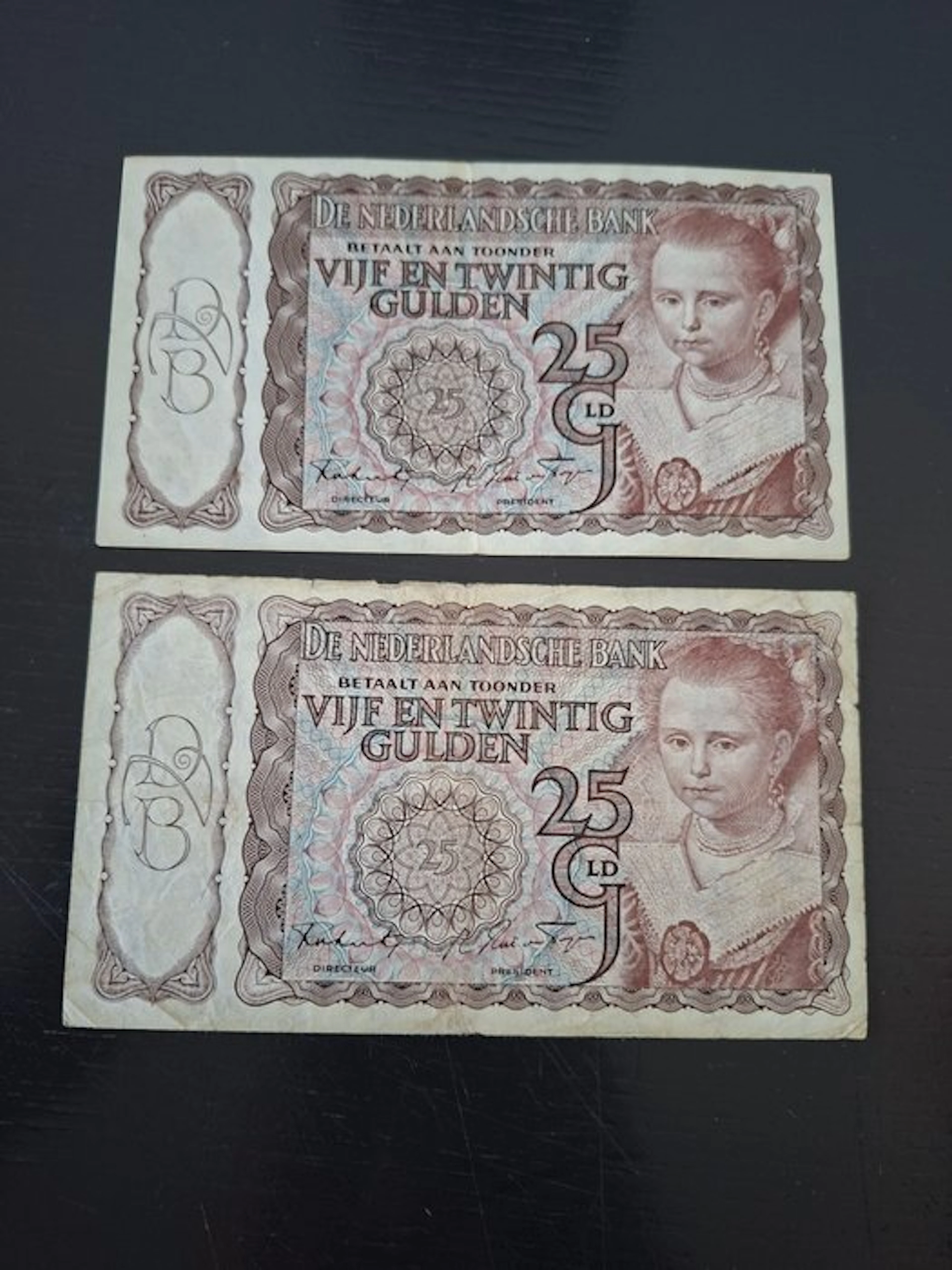 Netherlands. - 2 x 25 Gulden - 1943/1944 - Nvph 78 (No reserve price)