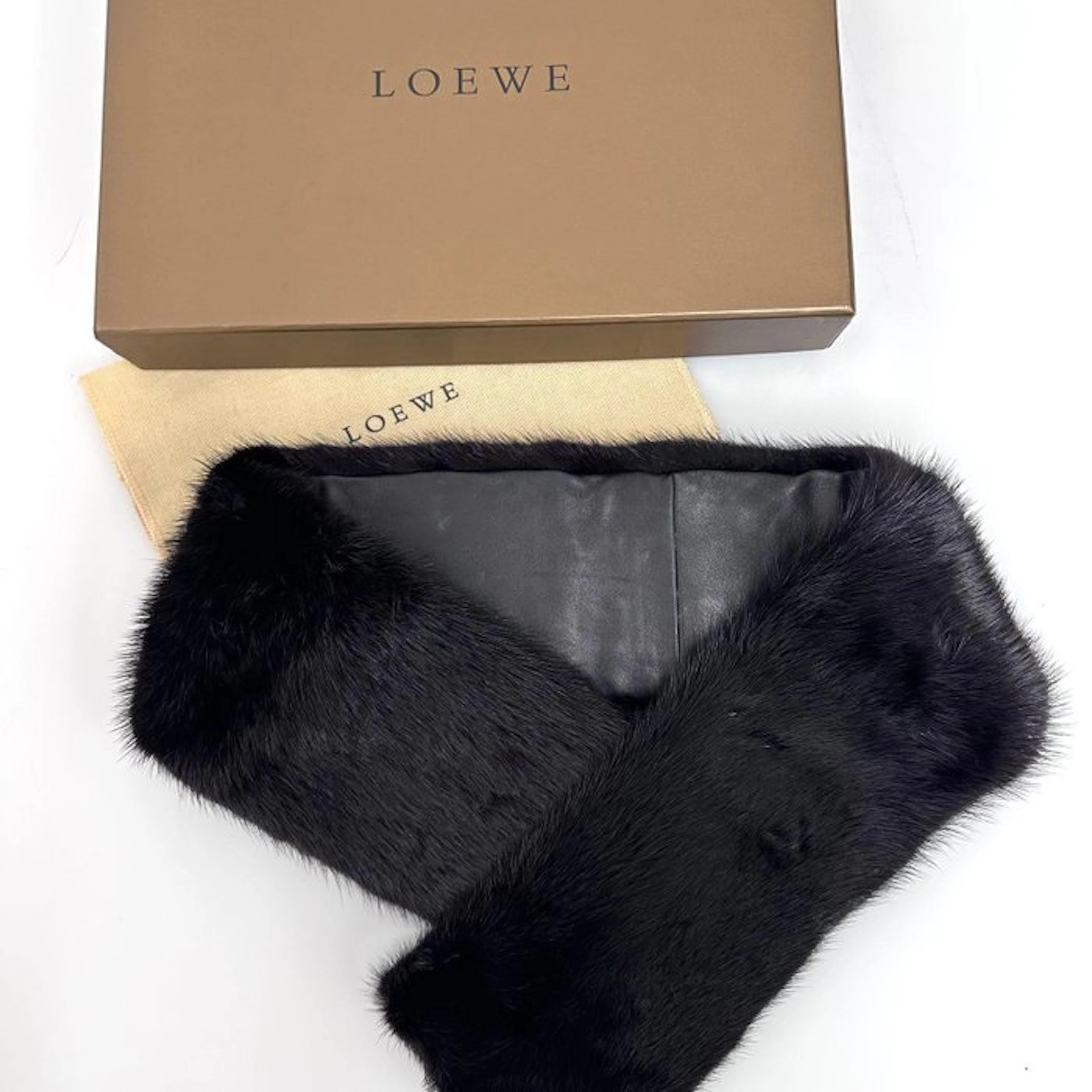 Loewe - Reversibile Visone - Pelle - Scarf