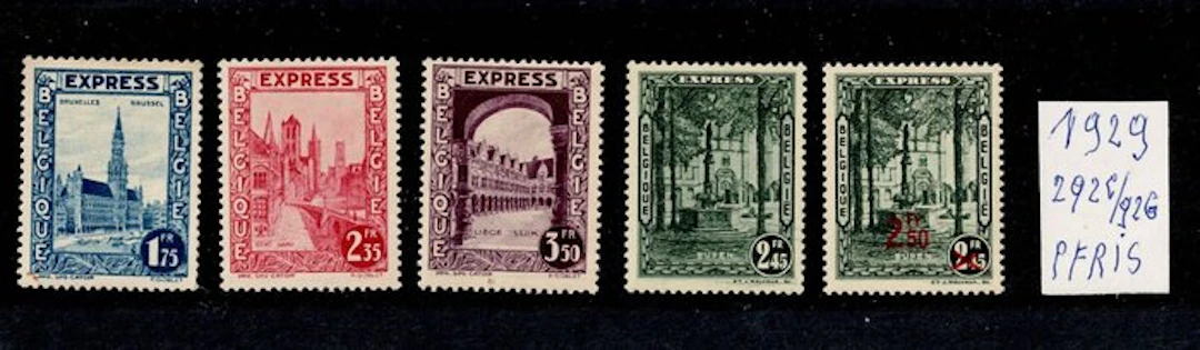 Belgium - year 1929 OBP 292C/92G-293/98-273/75 everything...