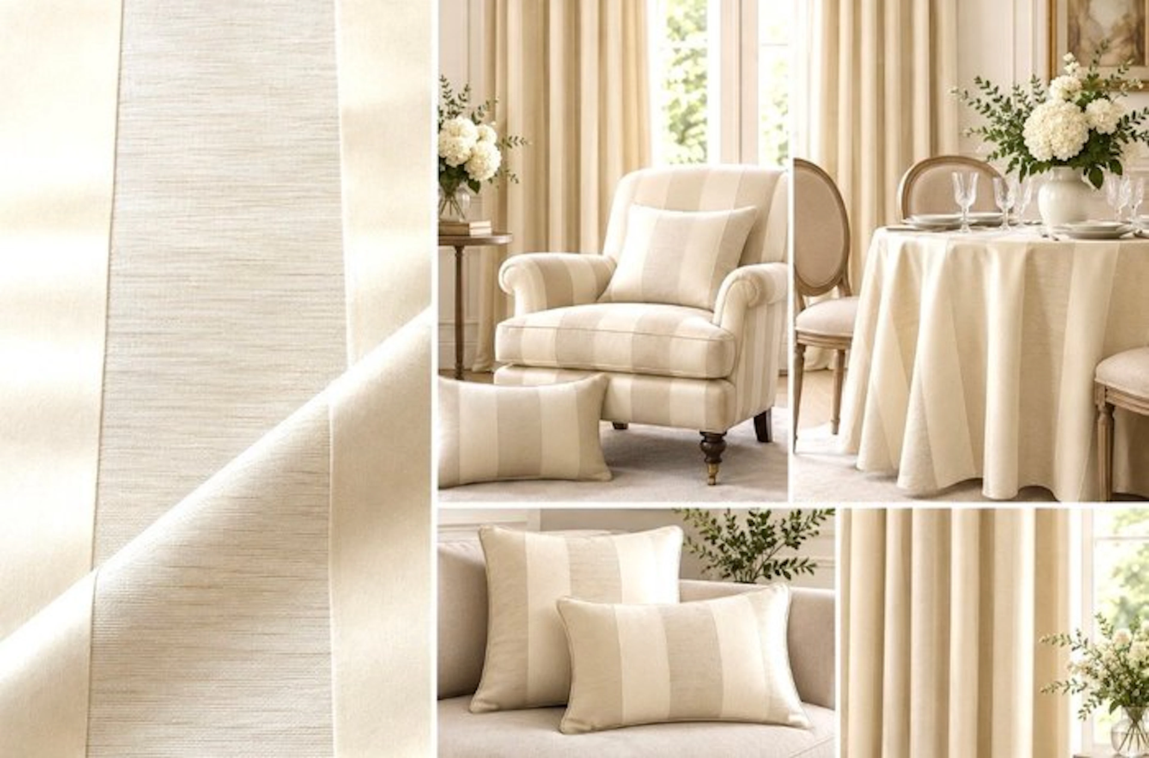 1778★ Fine jacquard upholstery fabric with vertical stripes
