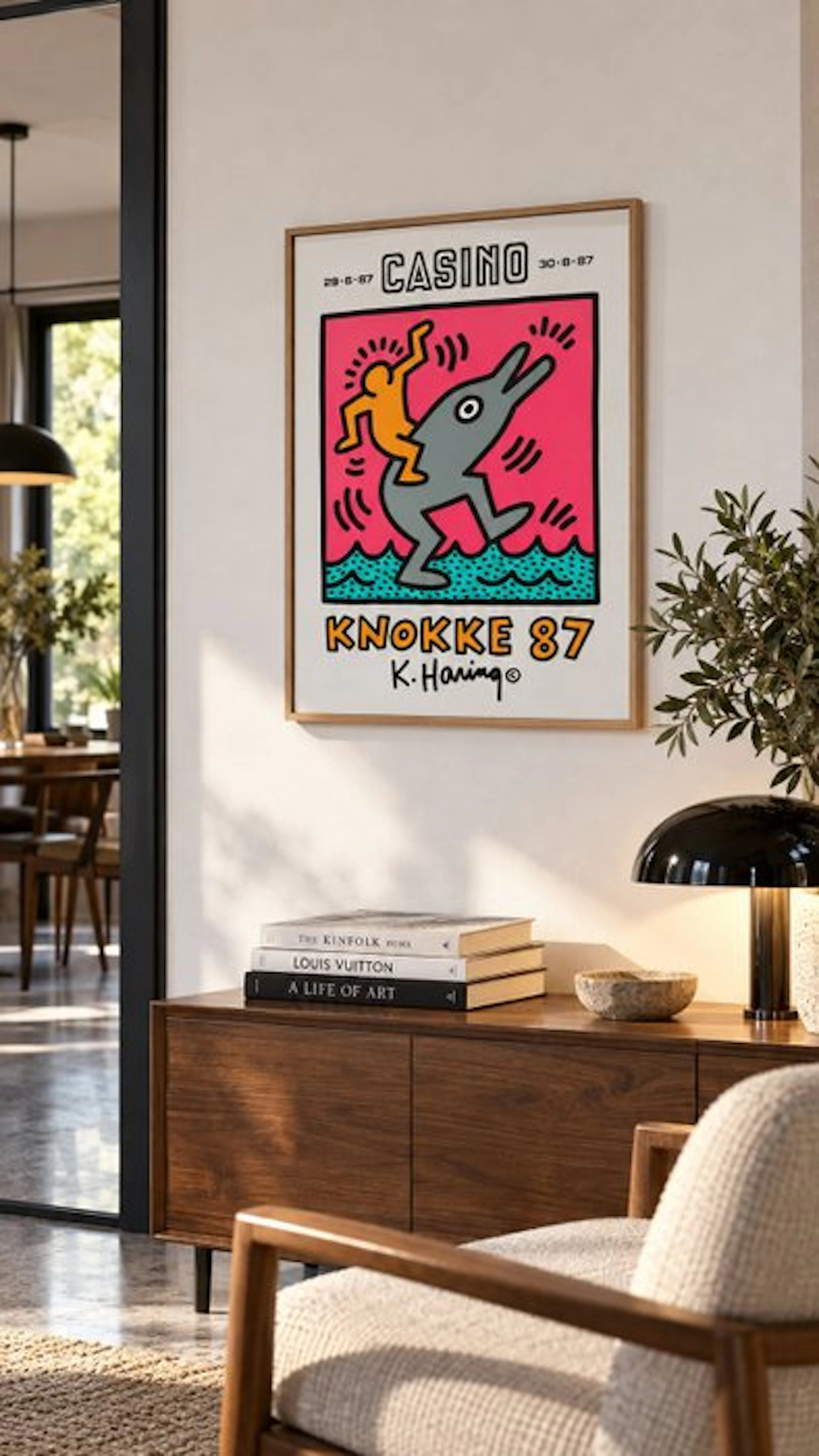 Keith Haring (after) - Casino Knokke - 1990s