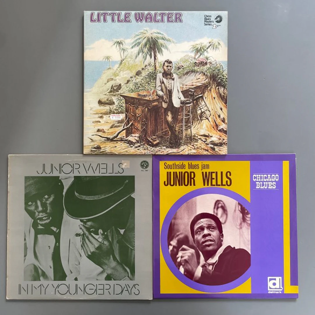 Junior Wells & Little Walter - Multiple titles - LP...