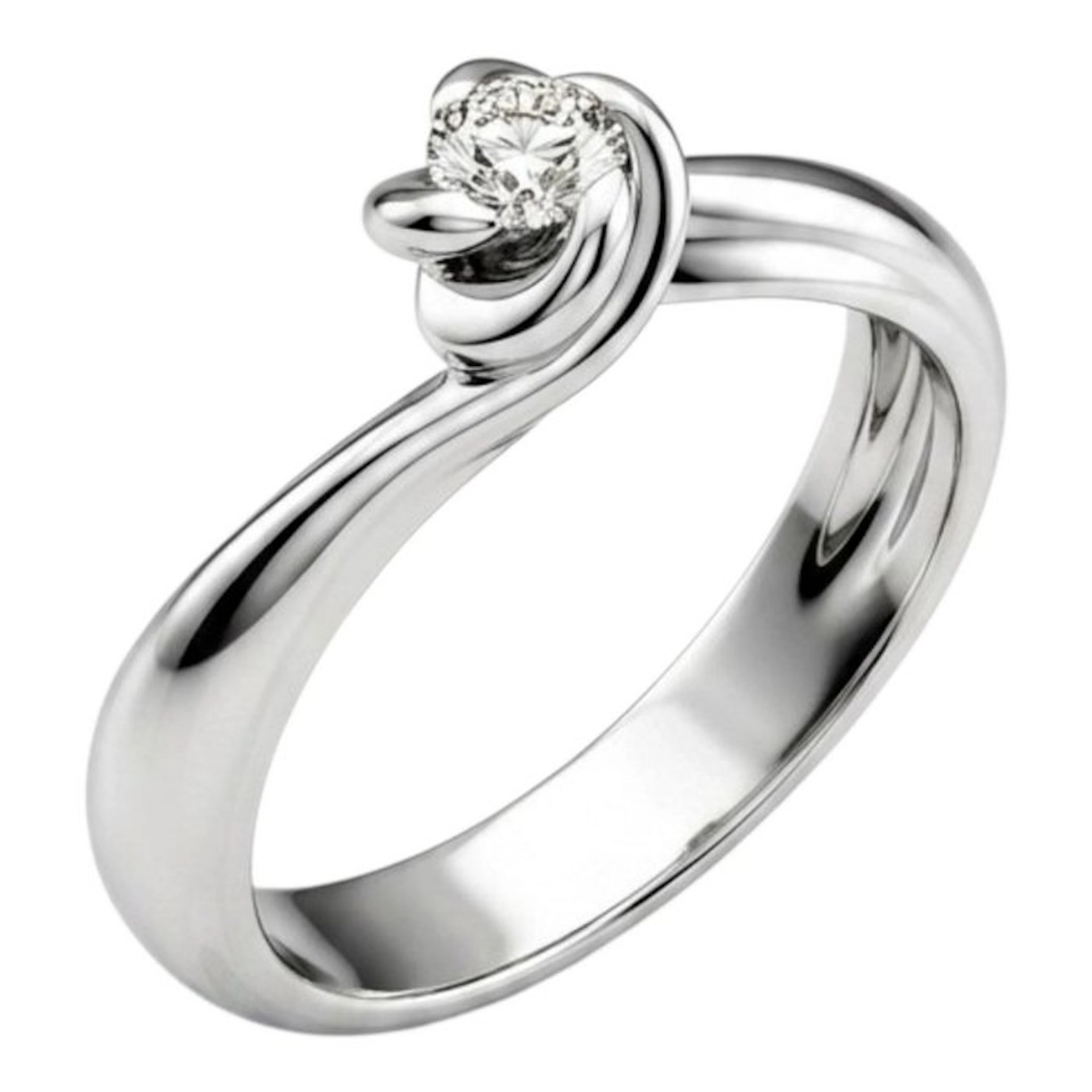 Damiani - Ring - 18 kt. White gold Diamond (Natural)