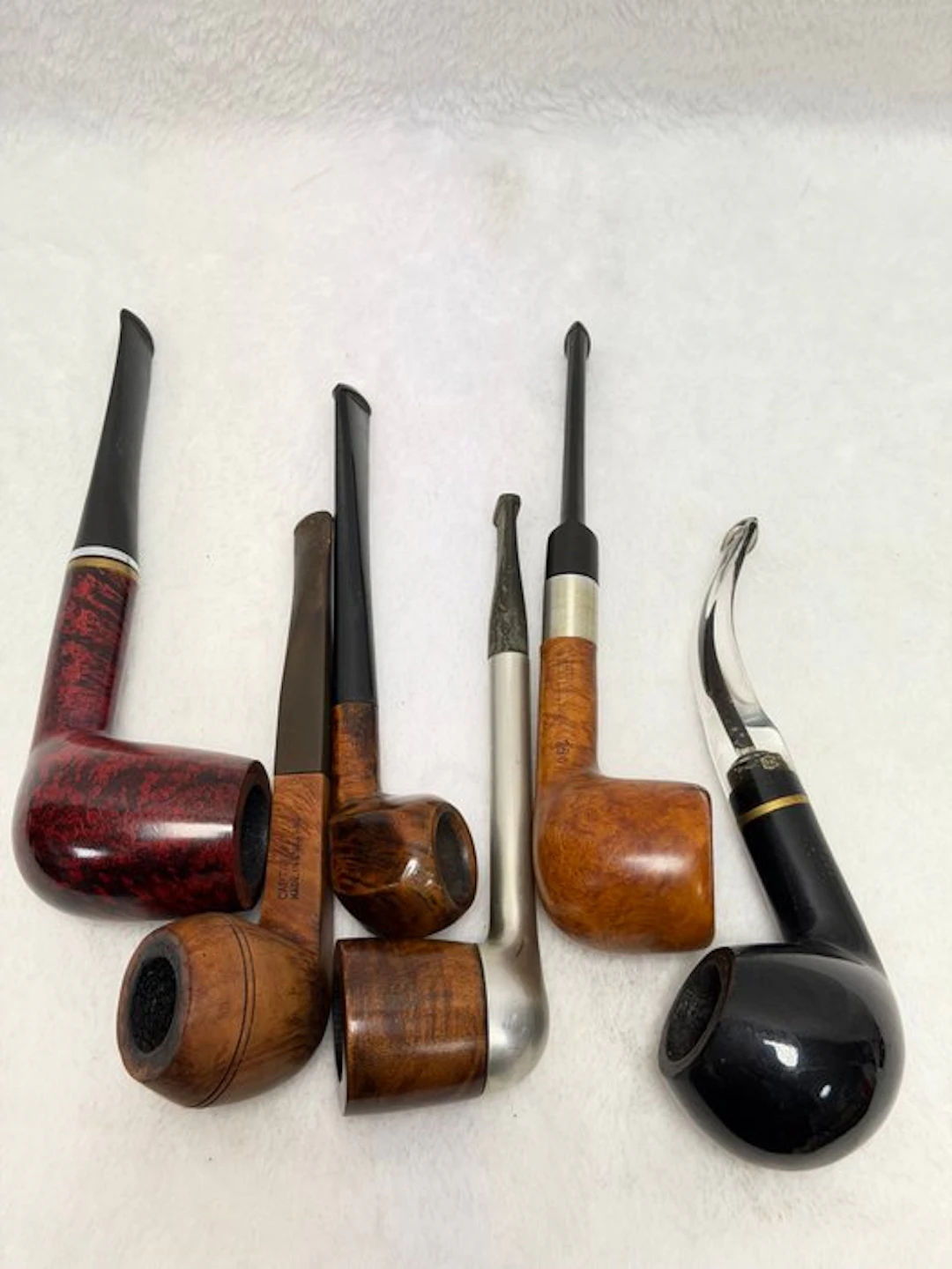 Exclusief Kavel van 6 Vintage Estate-pijpen – o.a