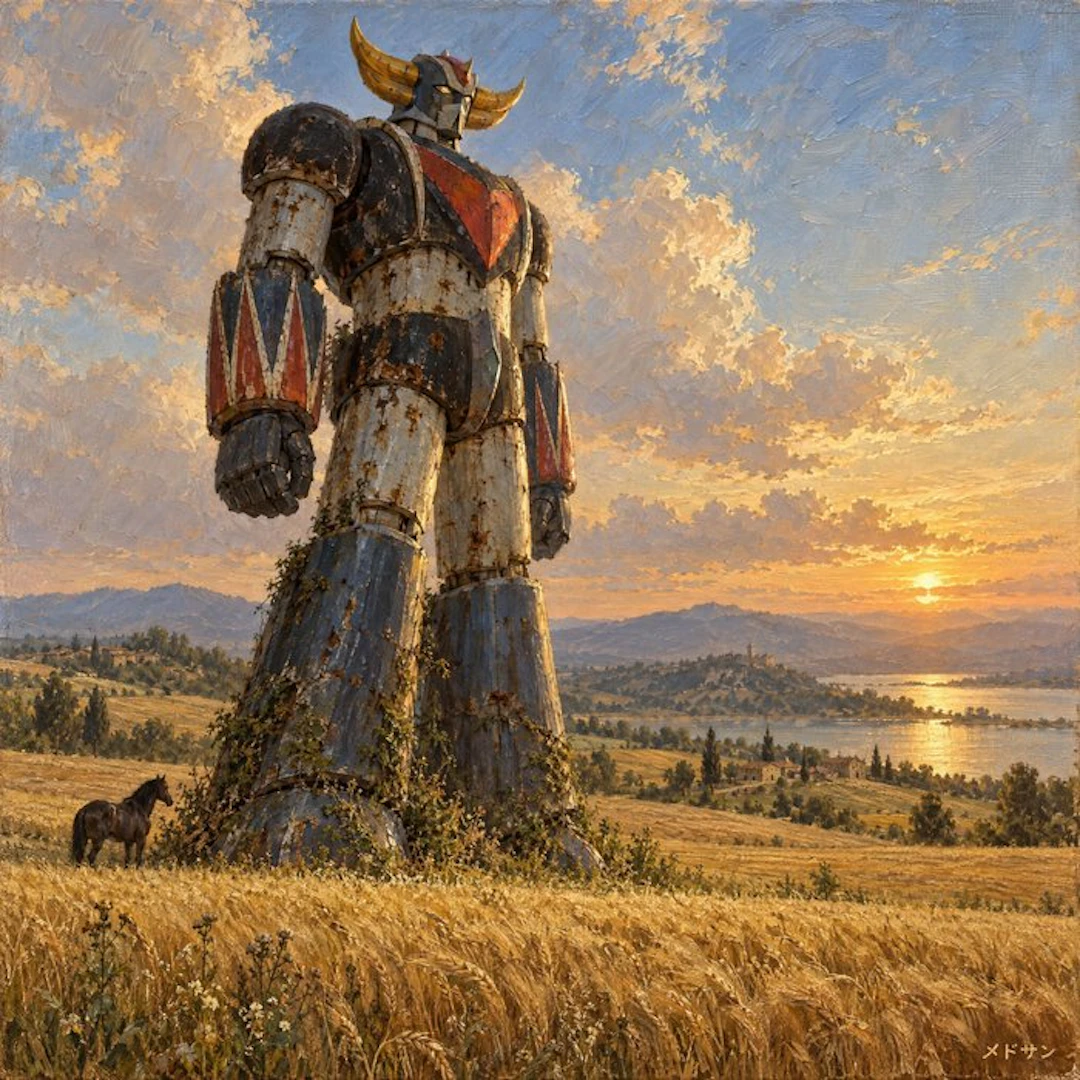 MEDSAN - Rusty Grendizer at Sunset (夕陽のグレンダイザー) - UNIQUE WORK
