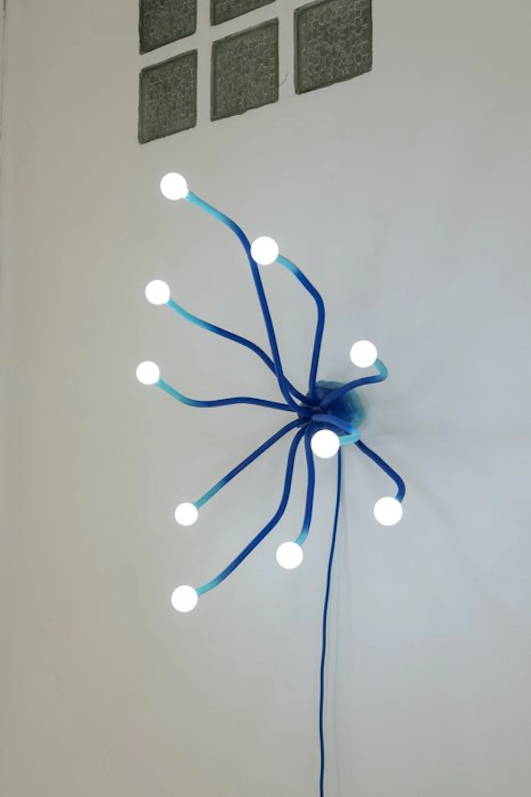 Vincent Decat - Wall lamp - Copper, Plaster - Anemone Lamp