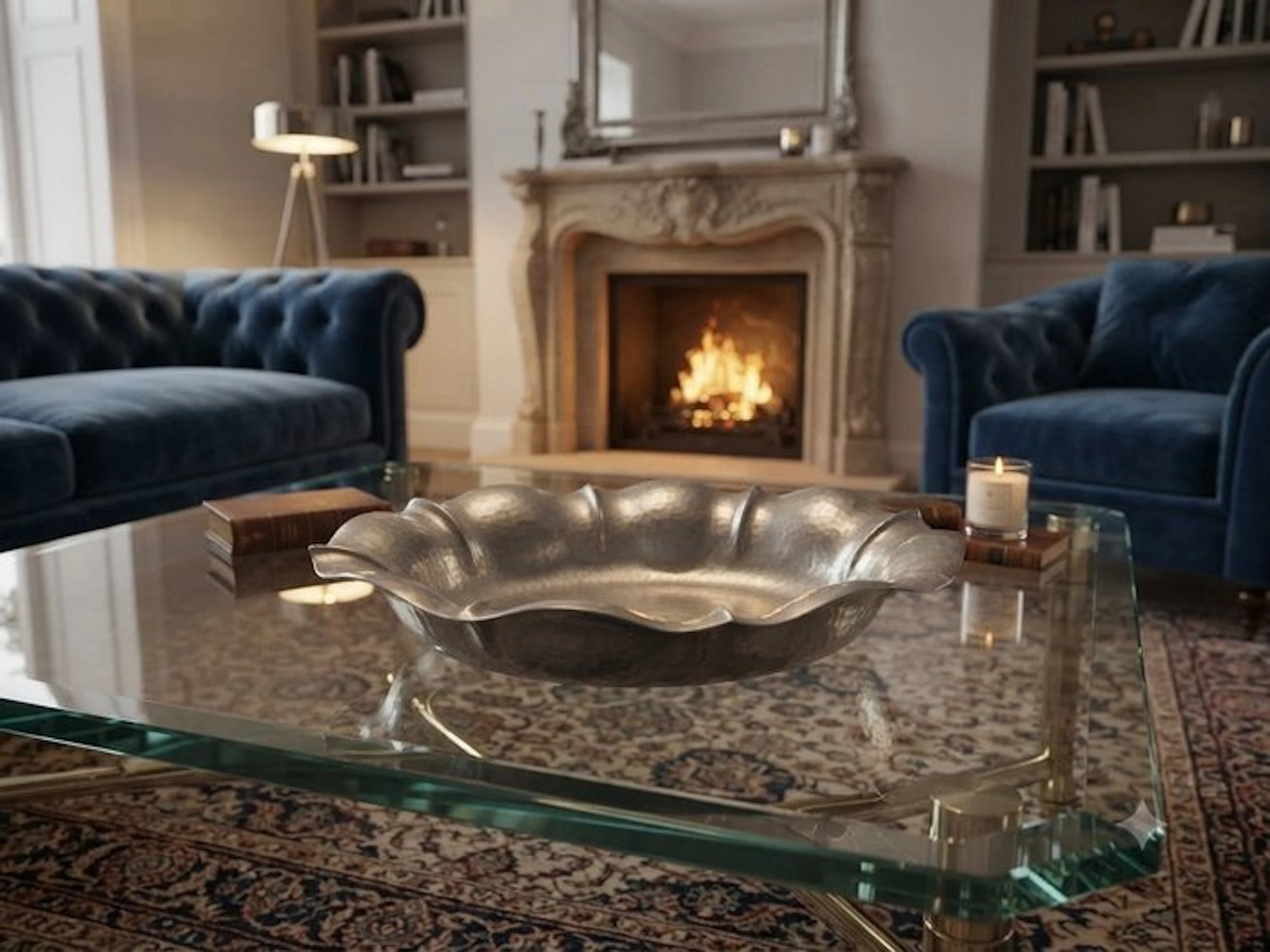 Centrepiece - Tin, Copper - Deluxe - Rococo style