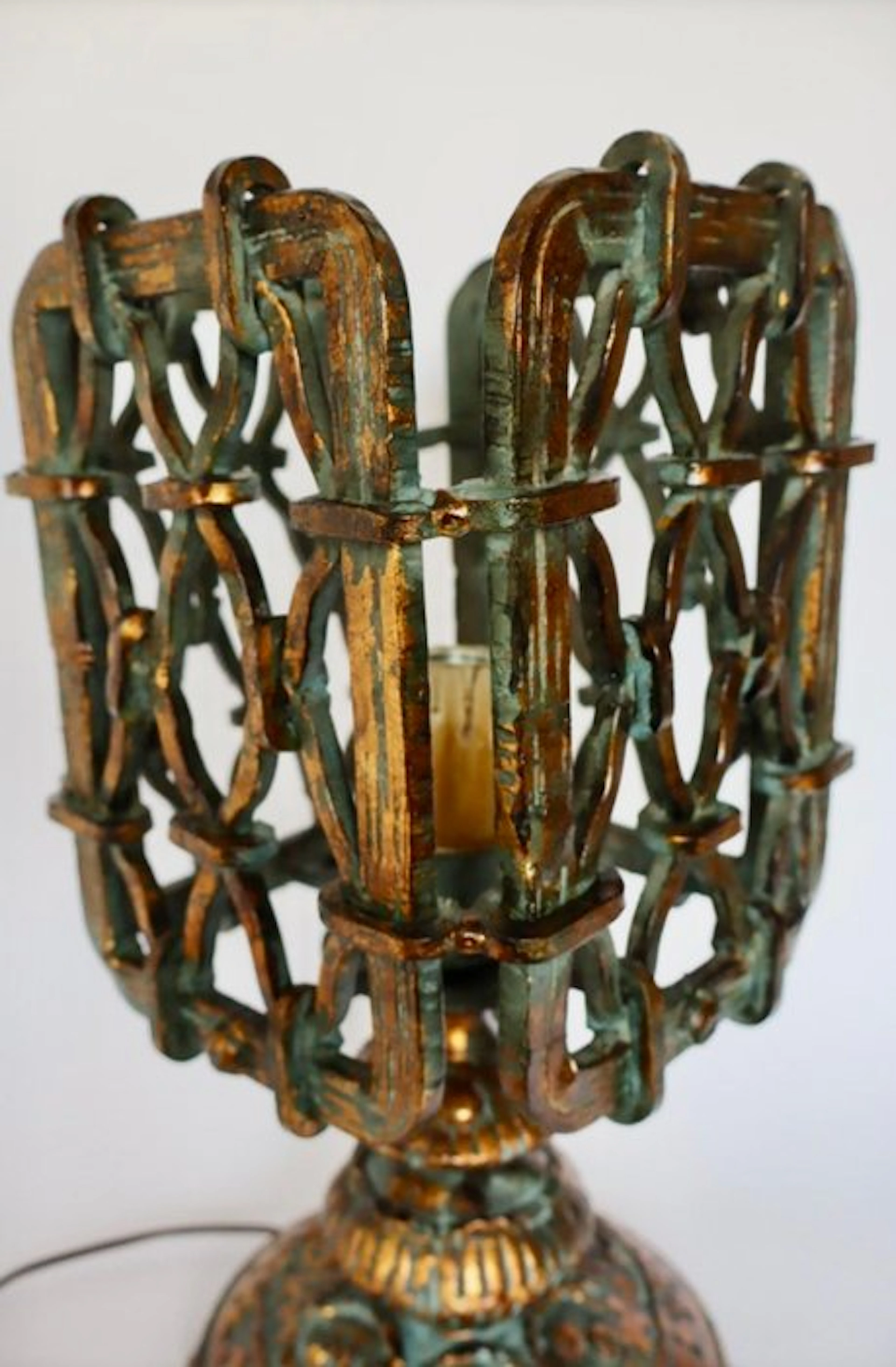Table lamp - Bronze - Brutalist lamp