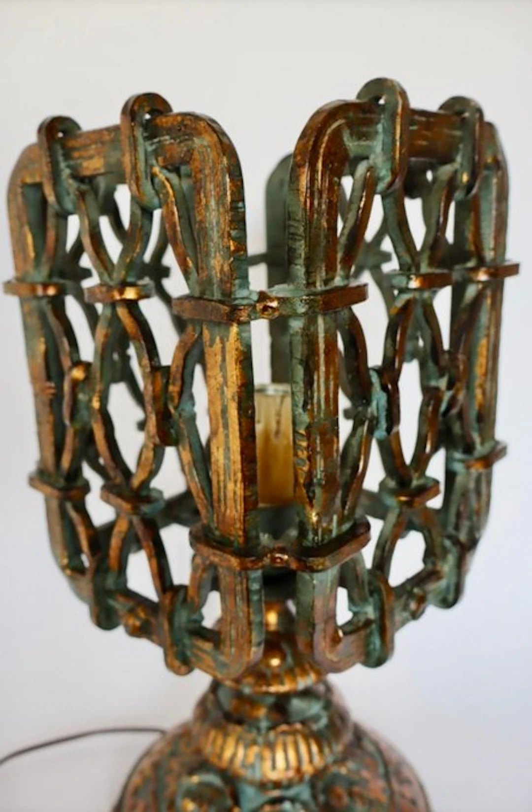 Table lamp - Bronze - Brutalist lamp