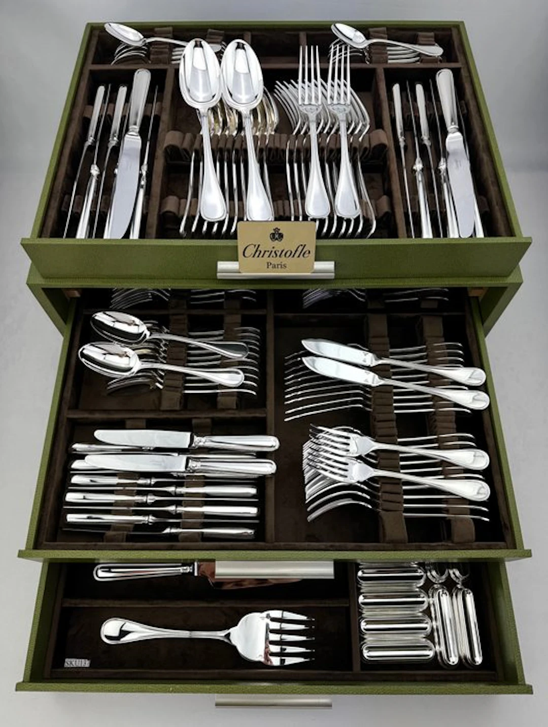 Christofle - Table service for 12 (137) - Albi - Silverplated