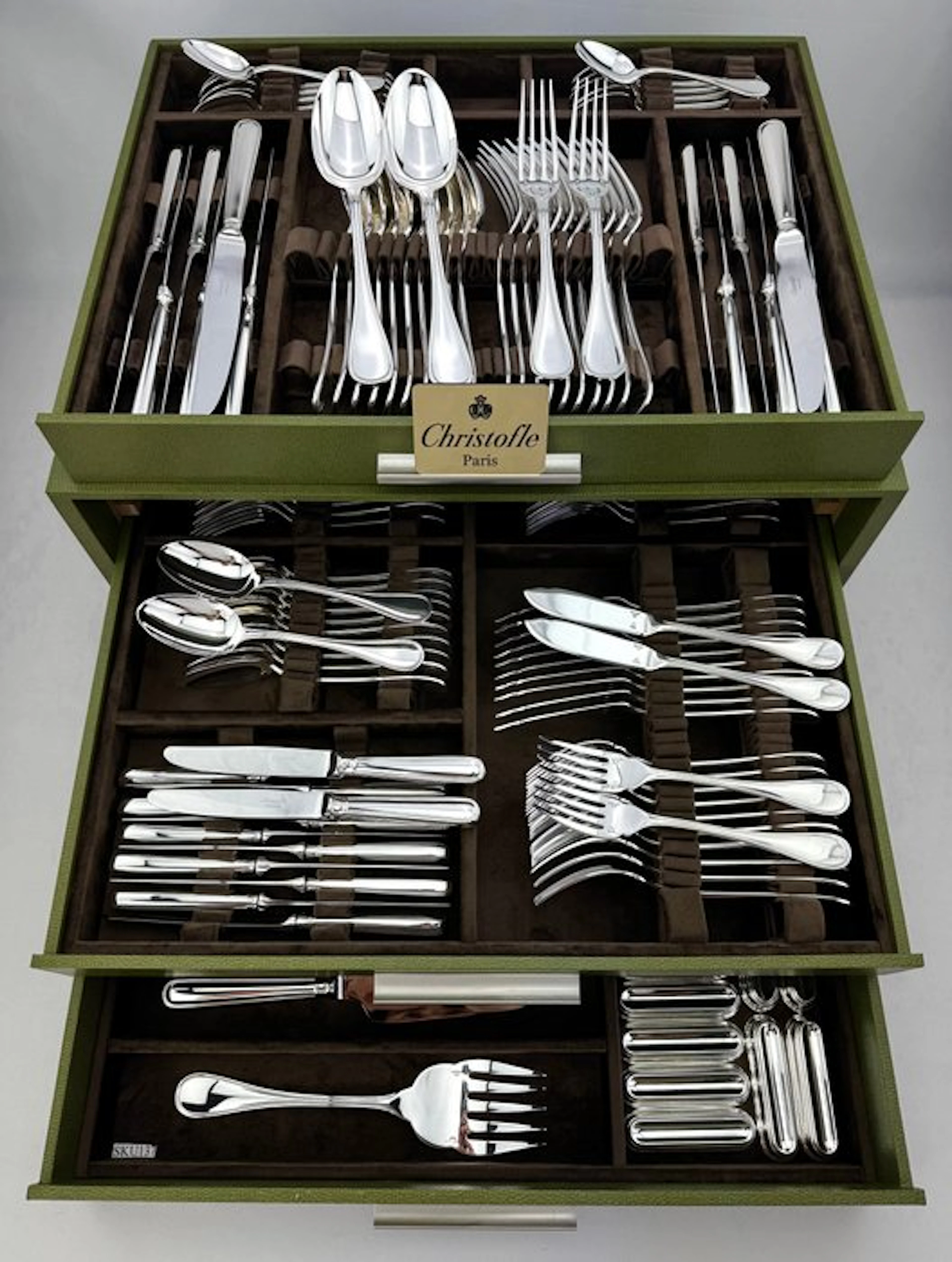 Christofle - Table service for 12 (137) - Albi - Silverplated