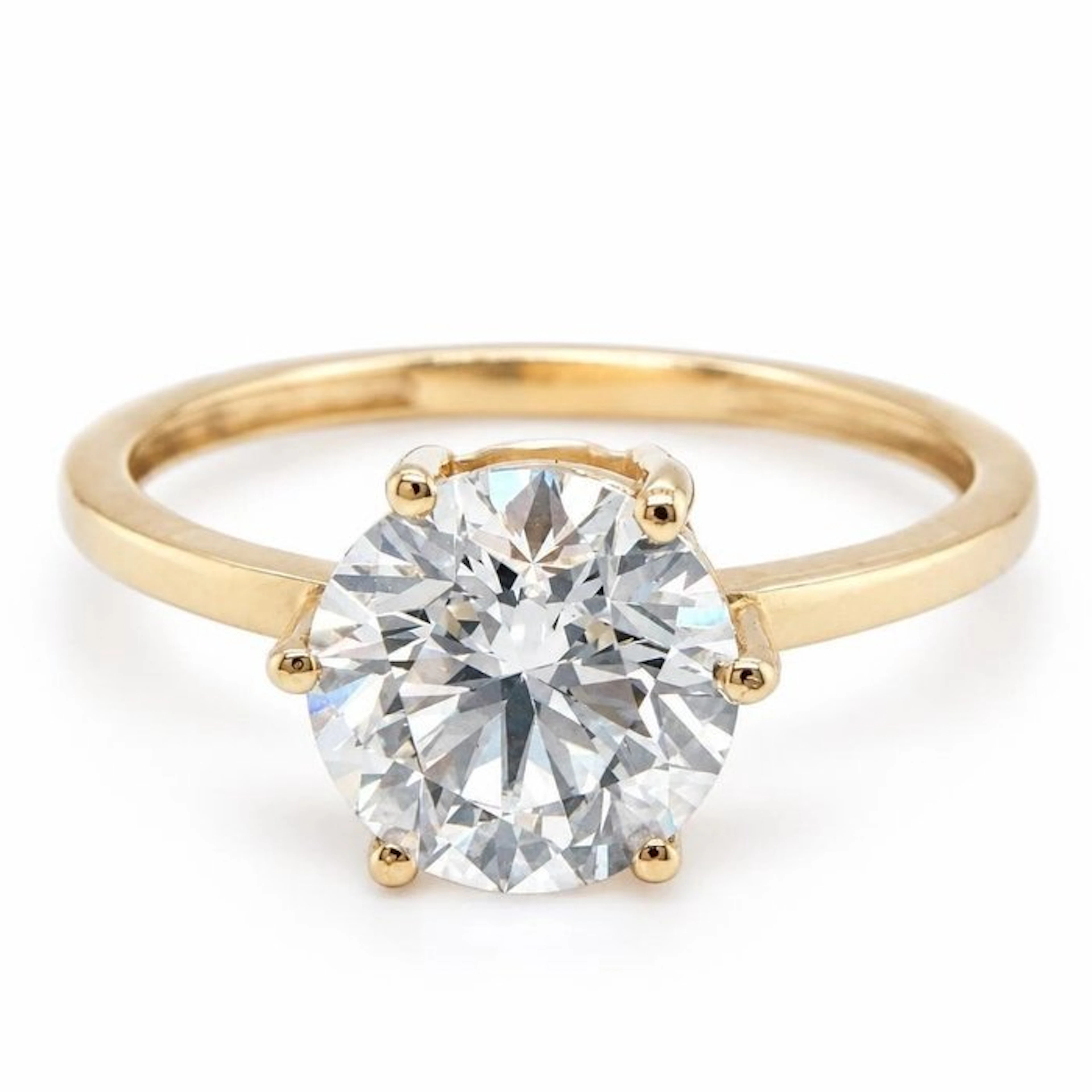 No reserve price - Ring - 14 kt. Yellow gold - 2.53ct. tw. Diamond (Lab-grown)