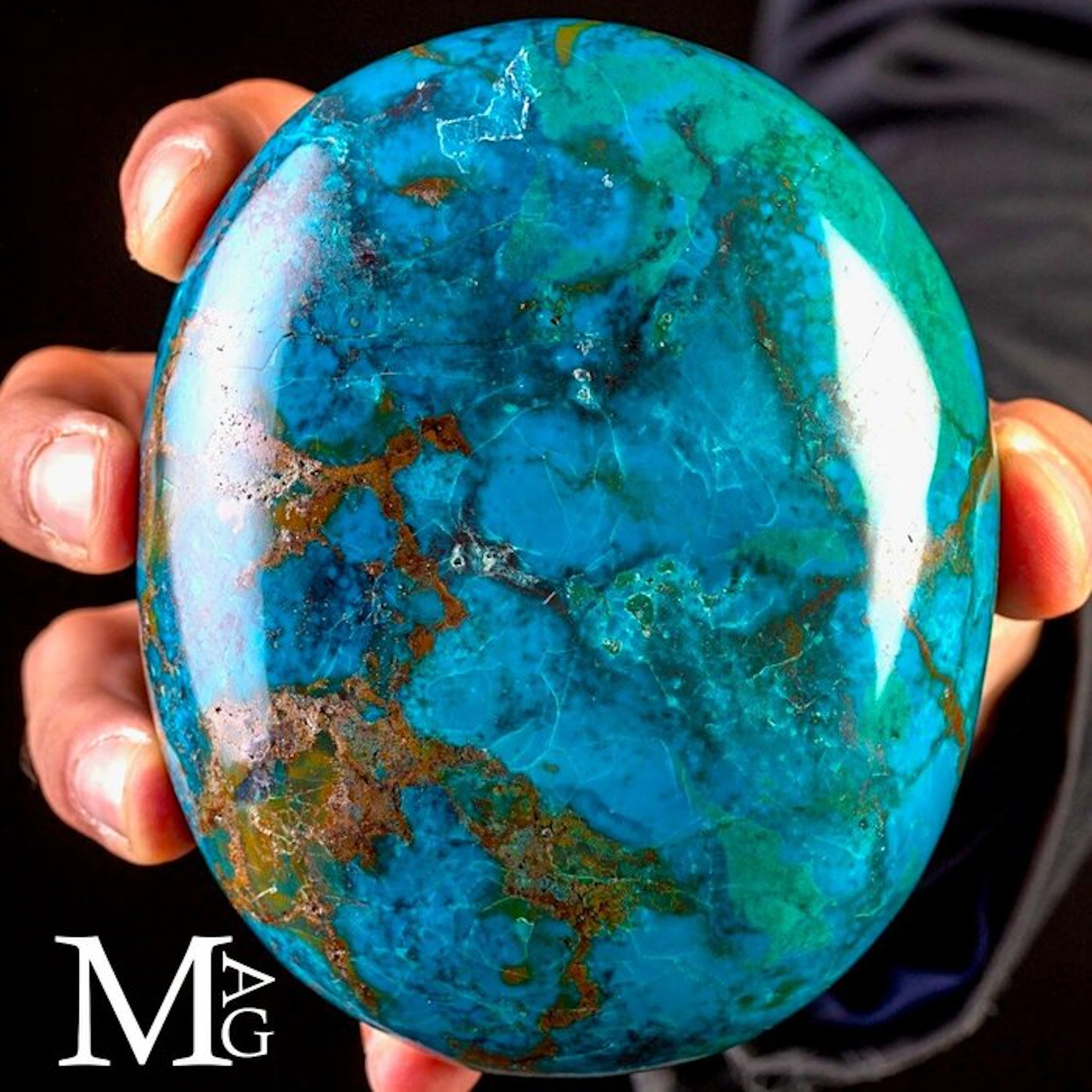Exclusive Quality Chrysocolla Specimen - Natural Polished...