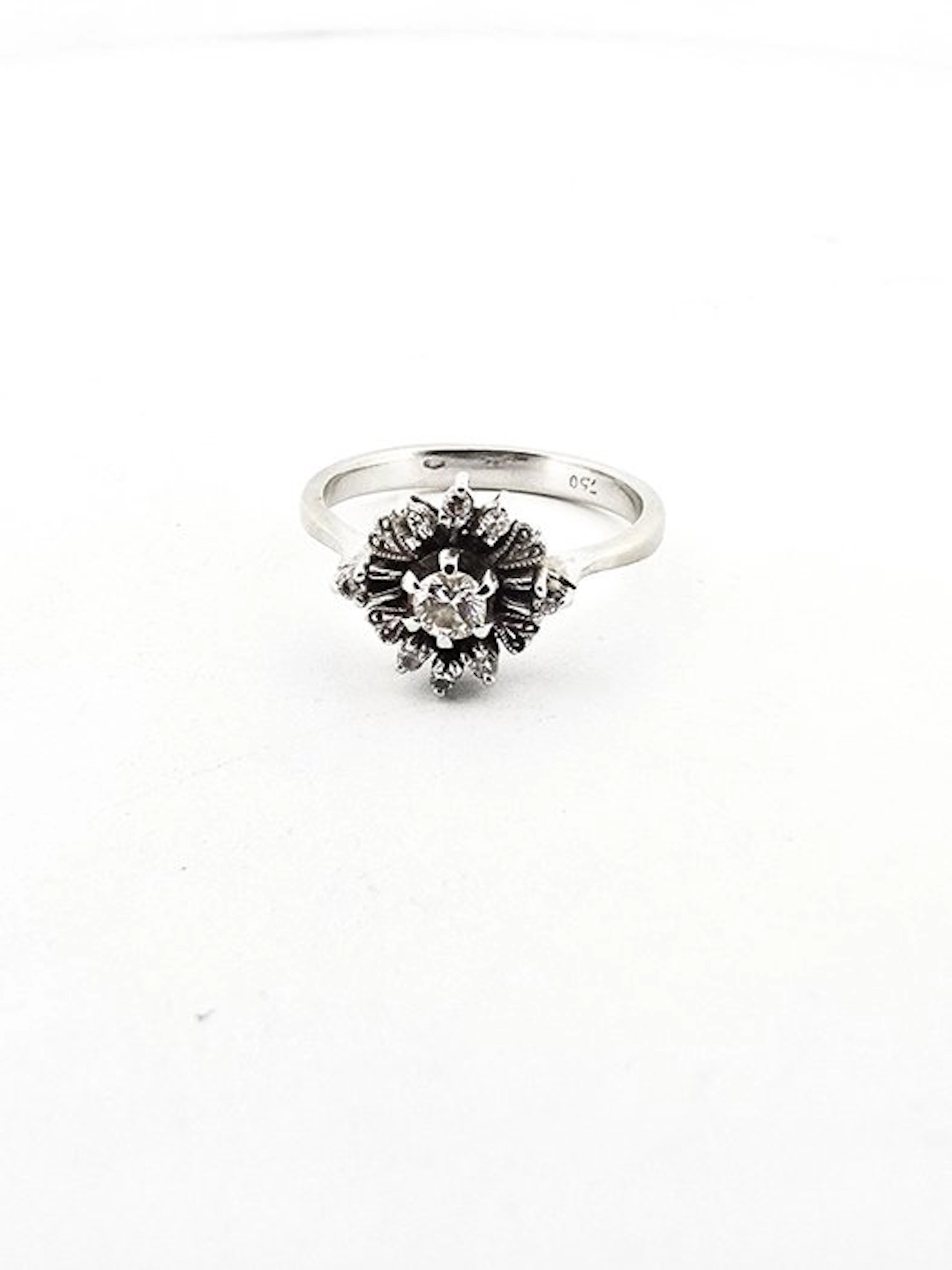 Ring - 18 kt. White gold - 0.31ct. tw. Diamond (Natural) - Diamond