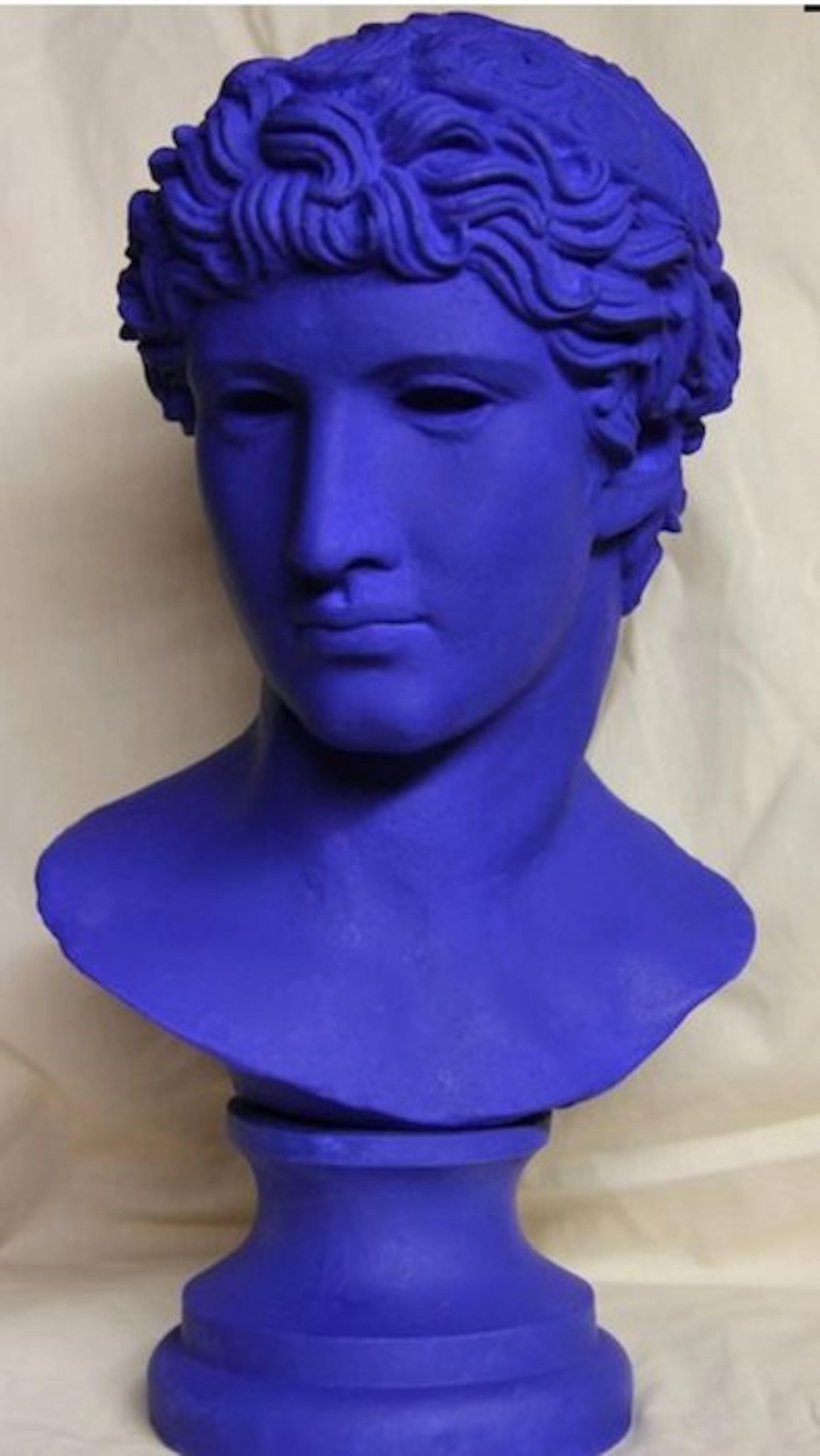 Bust, Apollon - 44 cm - patinated stucco