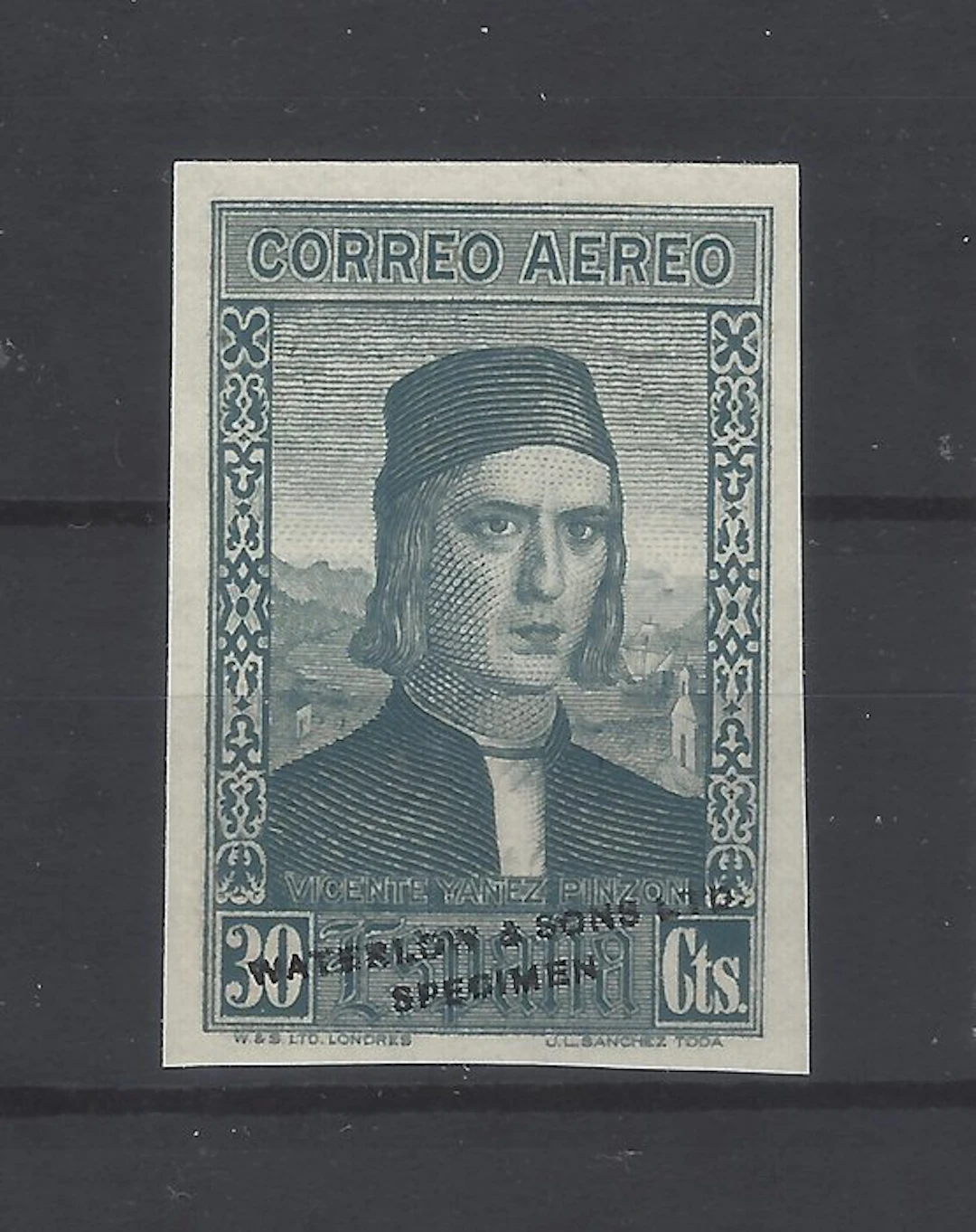 Spain 1930 - Strange colon — color error — without denting - Edifil nº 552ccs