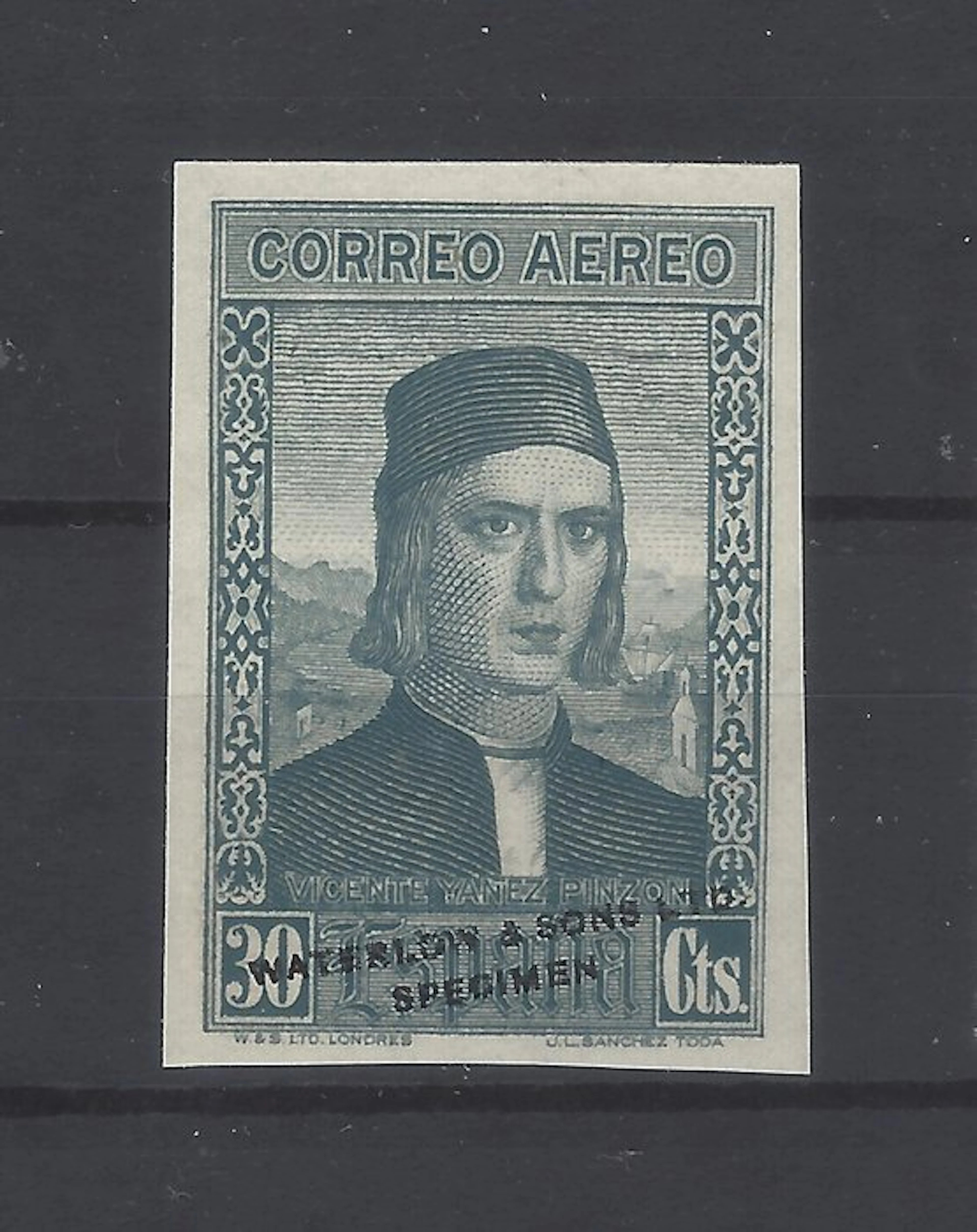Spain 1930 - Strange colon — color error — without denting - Edifil nº 552ccs