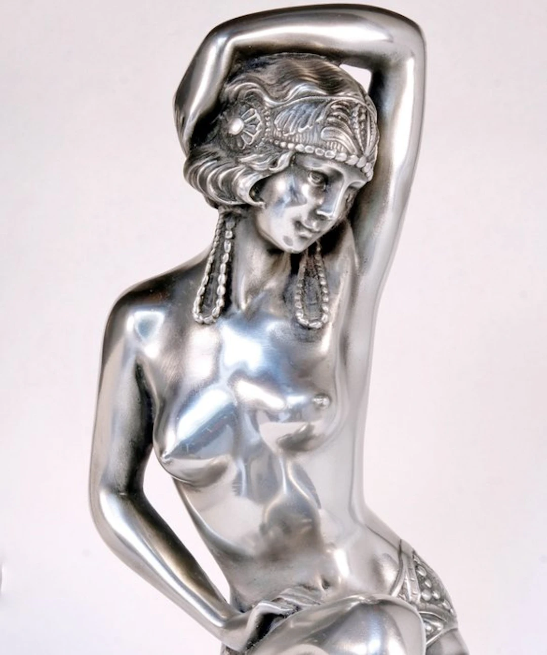 Art Déco - Figure - Tänzerin - Metal, Marble