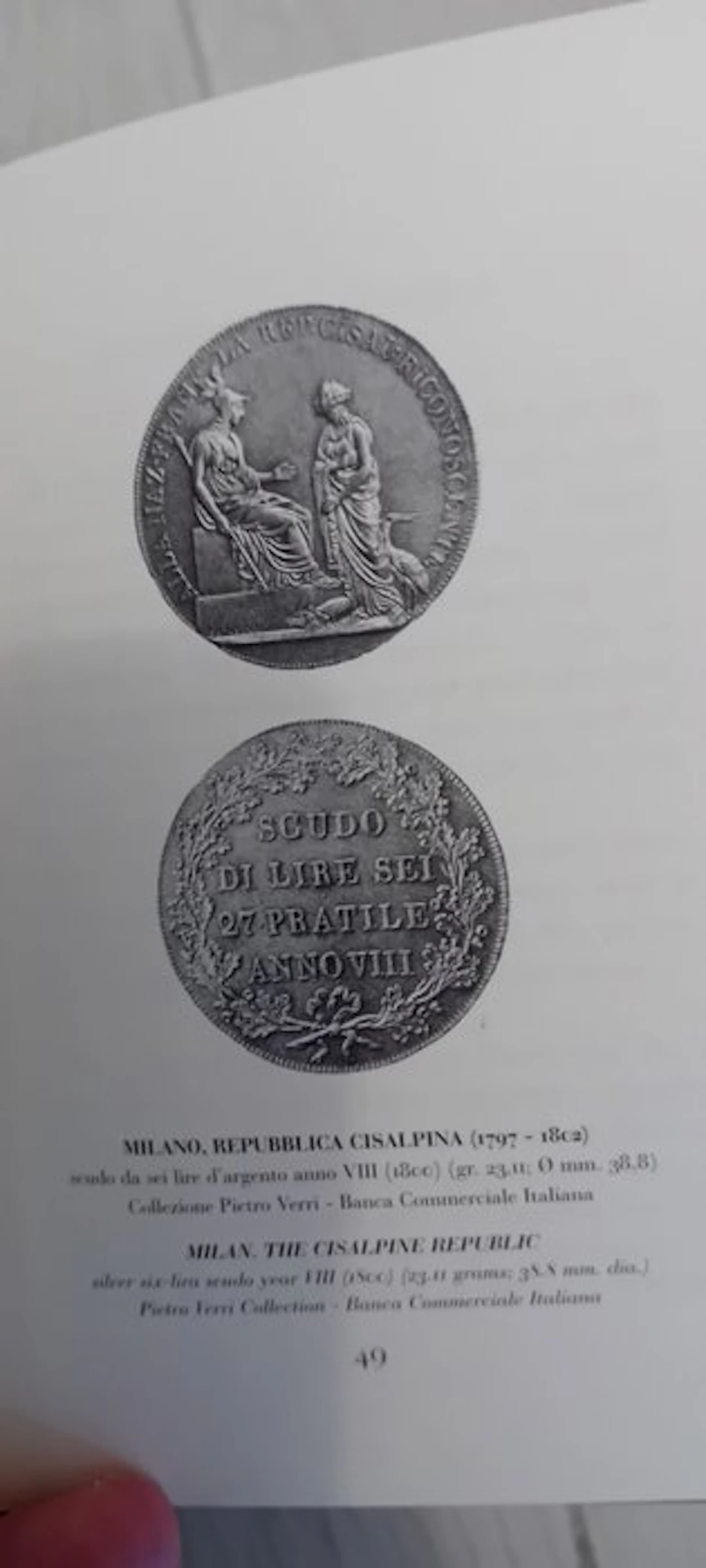 Italy. Scudo 1999 Scudo 6 Lire Repubblica Cisalpina...
