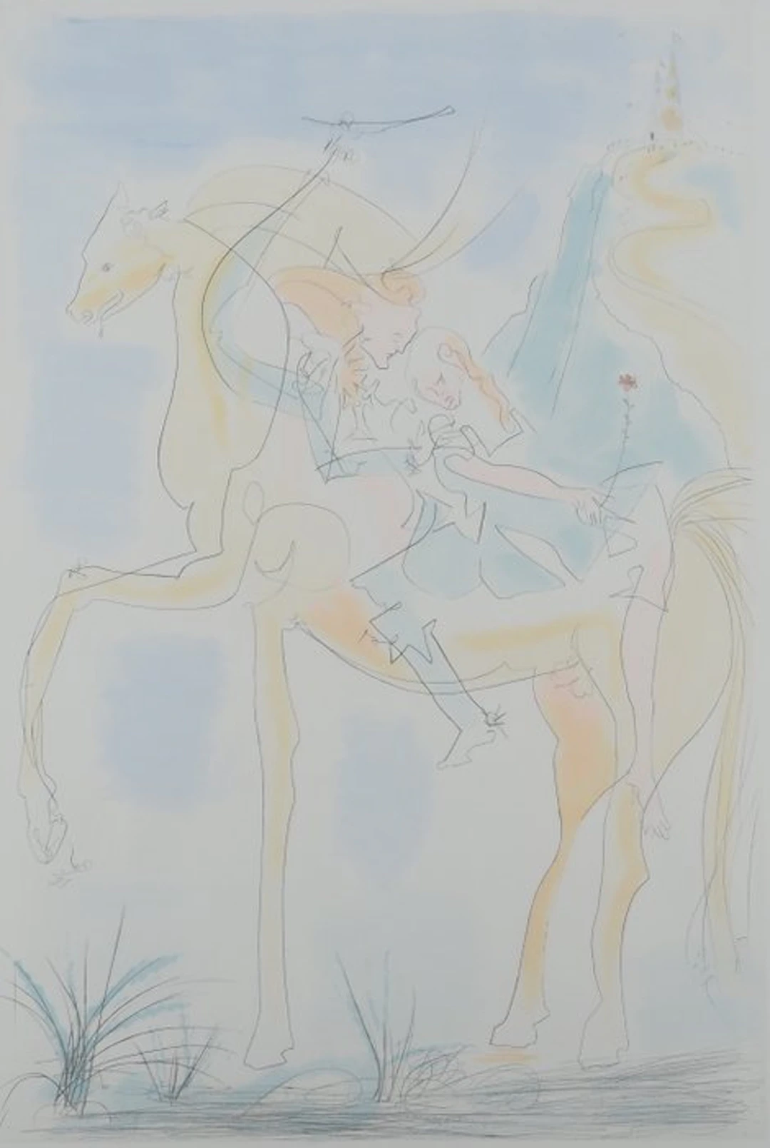 Salvador Dali (1904-1989) - Hommage à Albrecht Durer : Adam et Eve