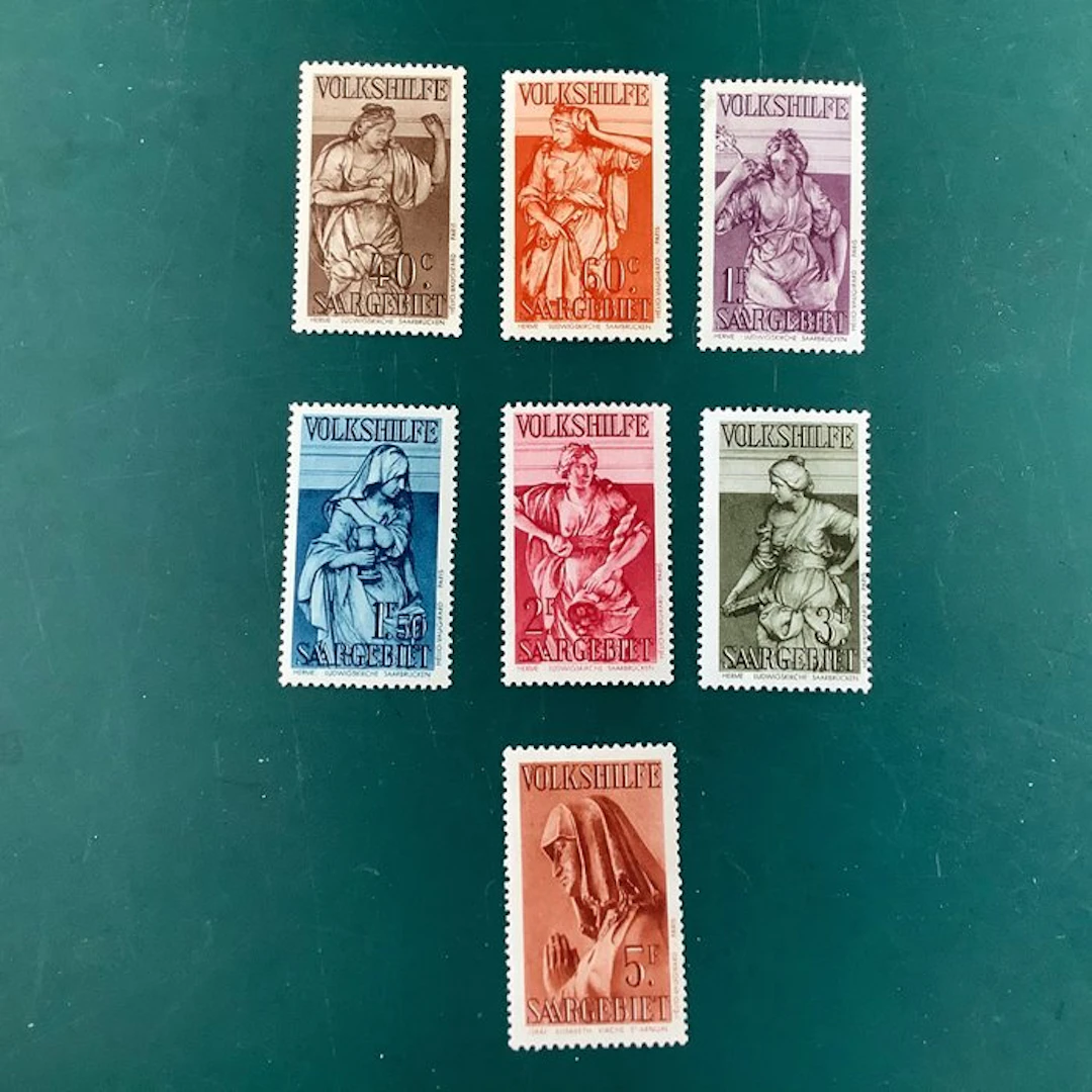 Territory of the Saar Basin 1934 - Statues - MH - Michel 171/177