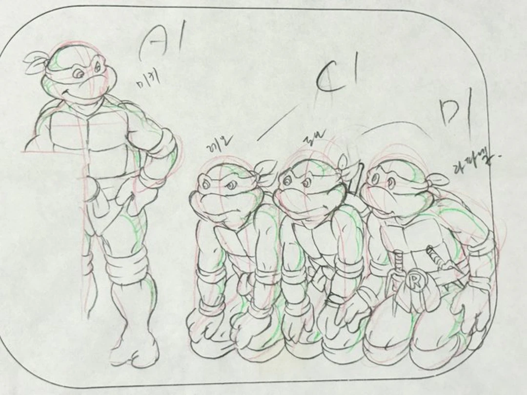 Murakami-Wolf-Swenson - Original animation drawing...