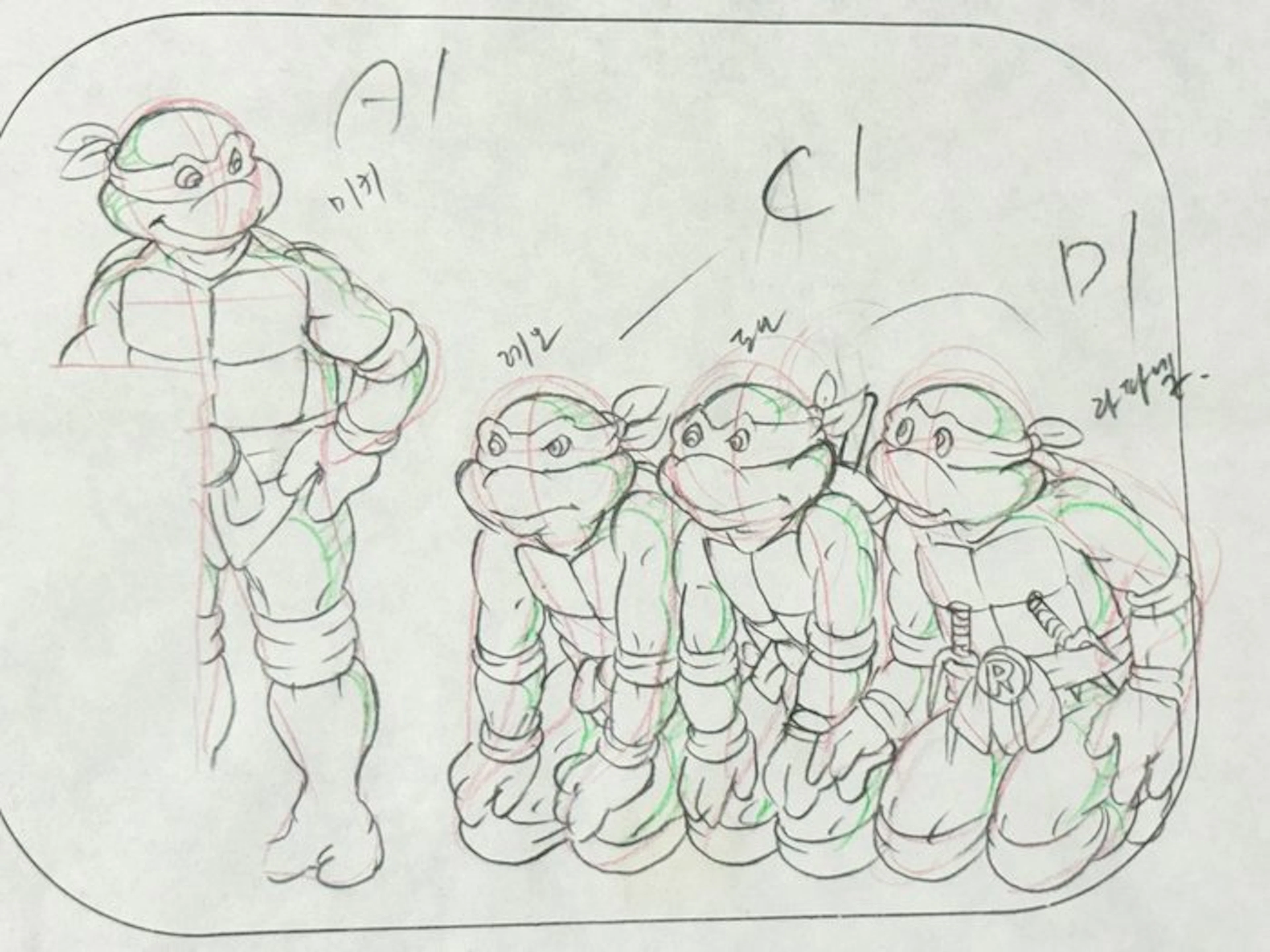 Murakami-Wolf-Swenson - Original animation drawing...
